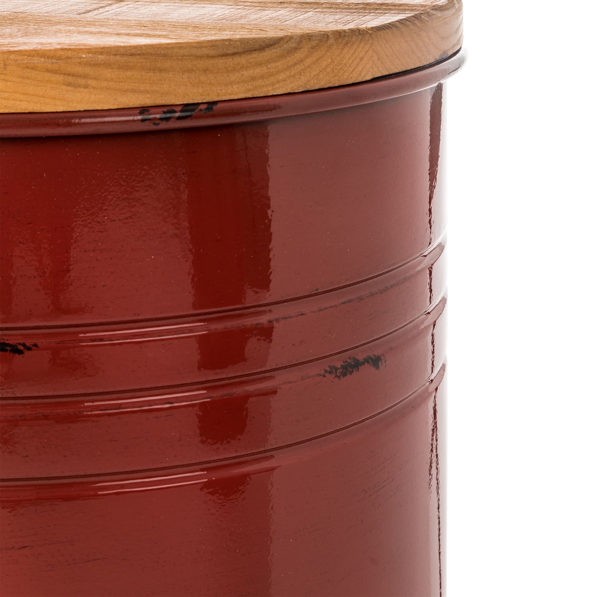 Glitzhome® Metal Storage Accent Table with Solid Wood Lid Set Michaels