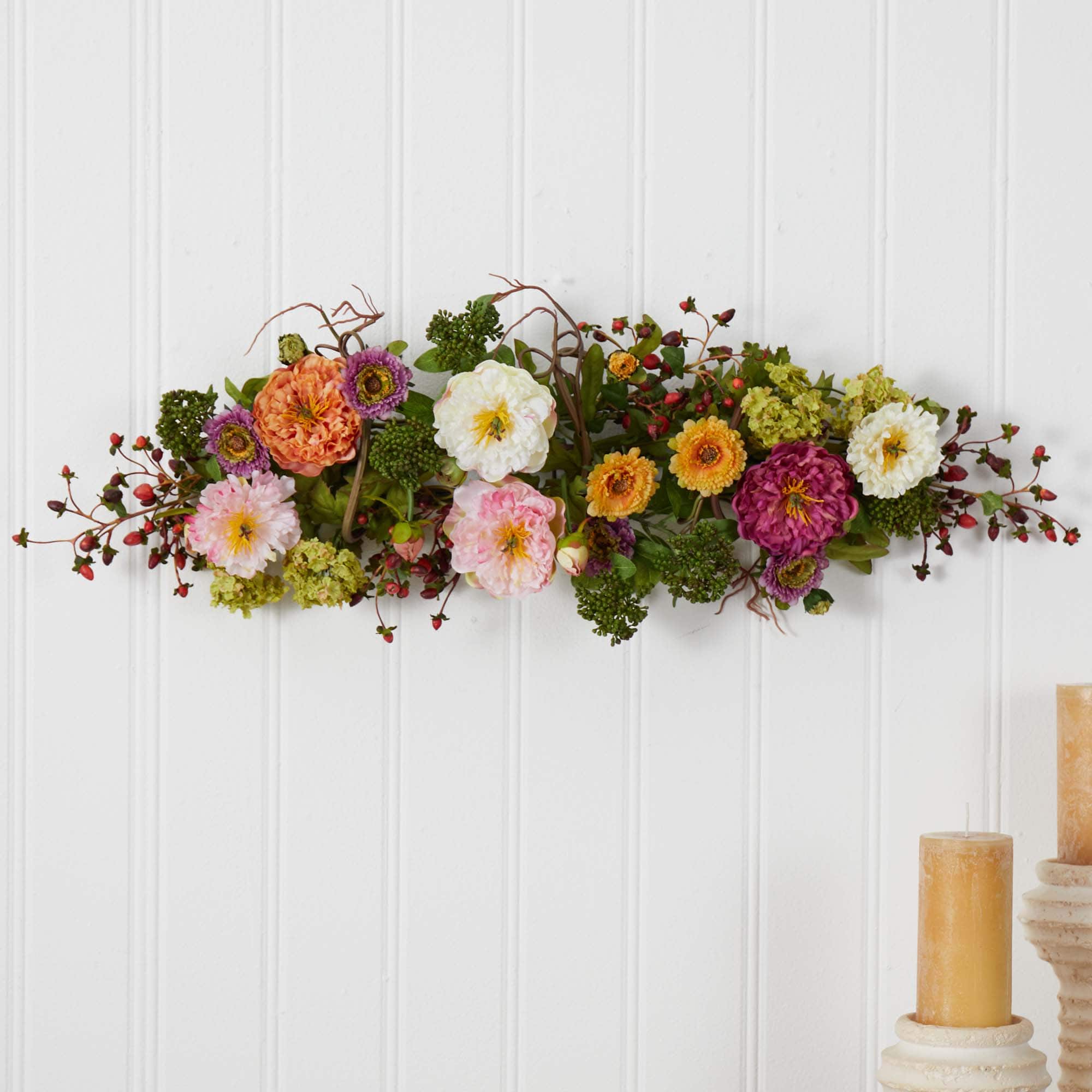 2.8ft. Mixed Peony Centerpiece Arrangement