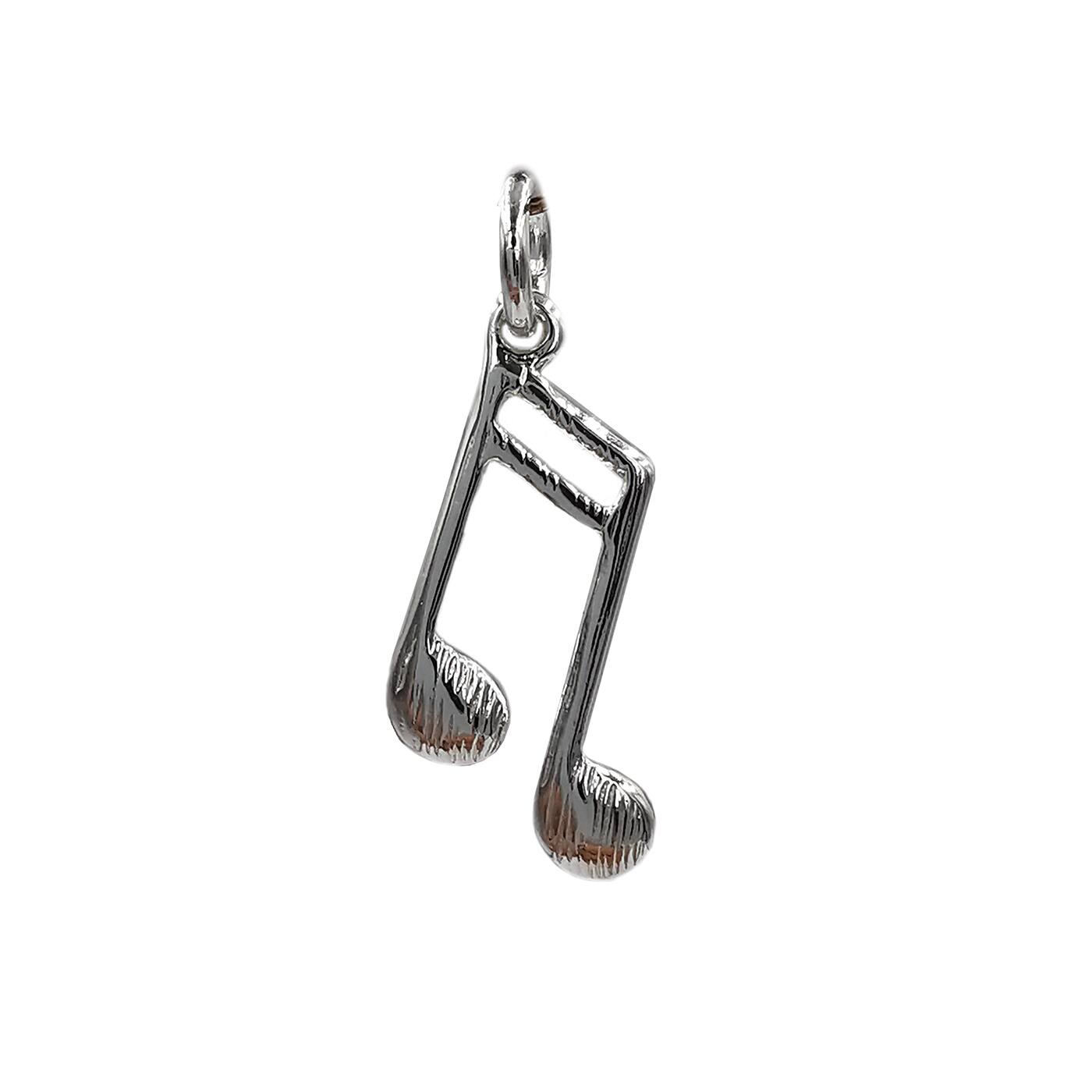12 Pack: Charmalong™ Silver Plated Crystal Music Charm by Bead Landing™