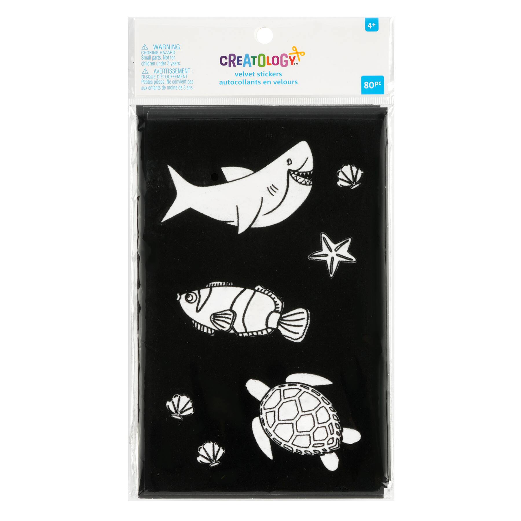 Autocollants velours &#xE0; th&#xE8;me de vie marine de Creatology