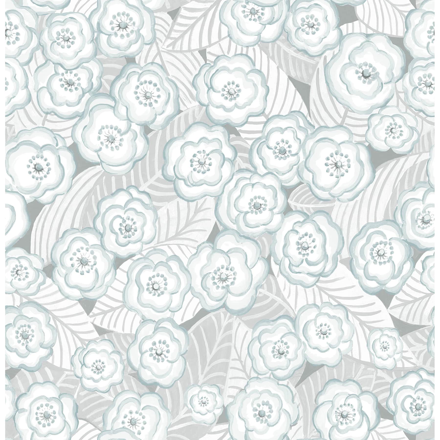 NuWallpaper Oopsie Daisy Gray Peel & Stick Wallpaper