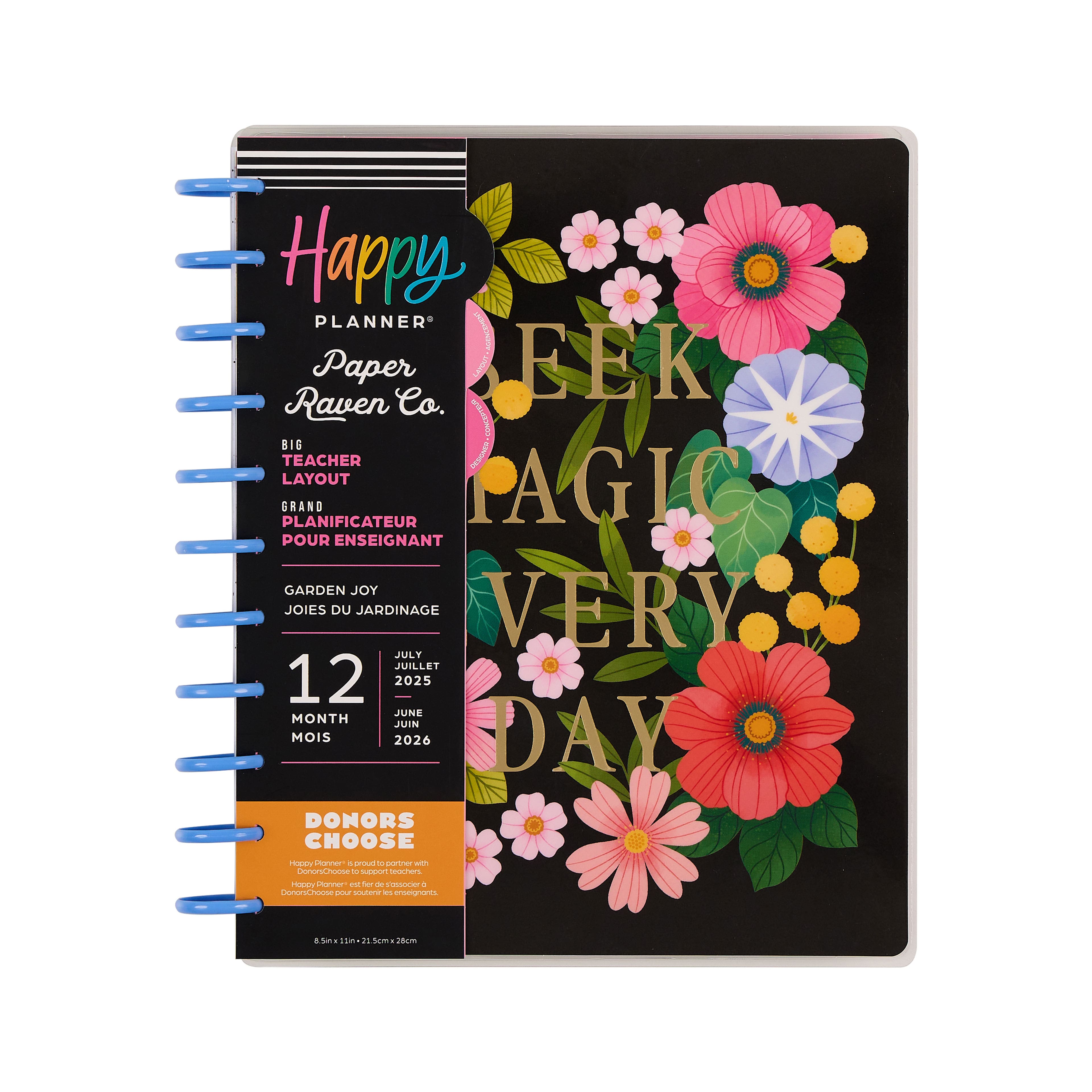 The Big Happy Planner&#xAE; Garden Joy Customizable Teacher Planner