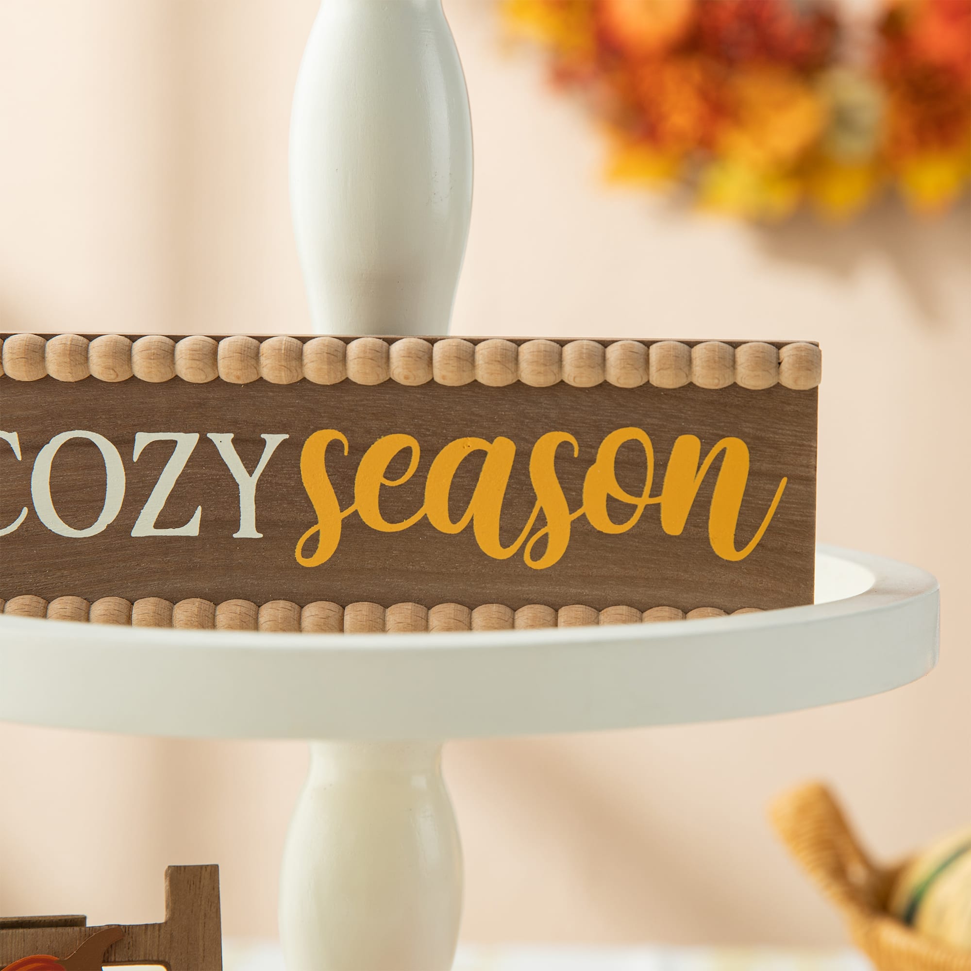 Glitzhome&#xAE; Fall Wood Word Signs Table D&#xE9;cor Set