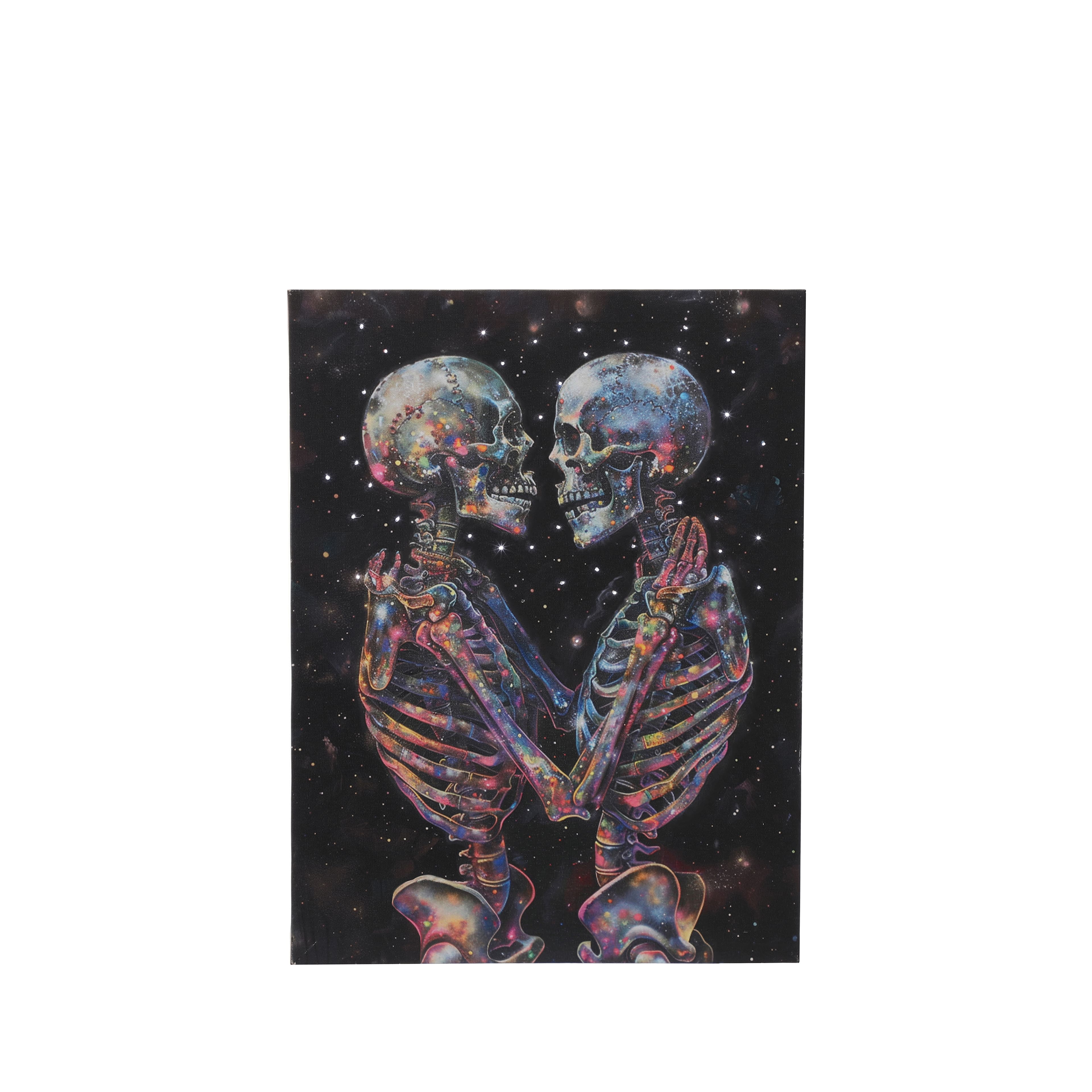 12&#x22; x 16&#x22; Light Up Skeleton Lovers Wall Art by Ashland&#xAE;