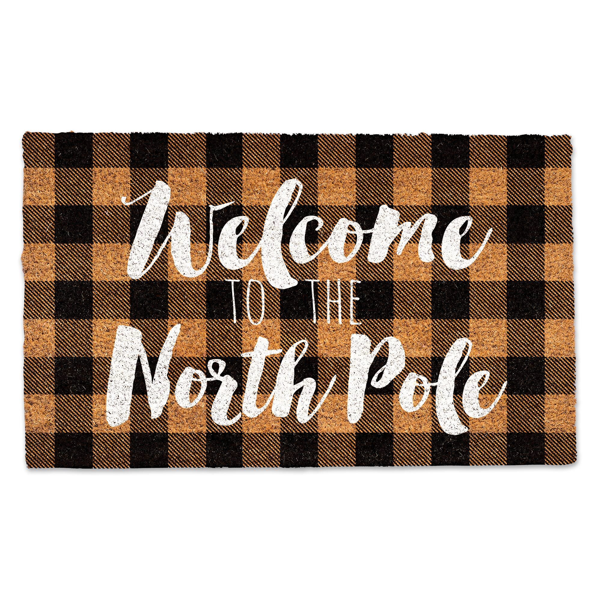 Welcome to the North Pole 30" x 18" Door Mat