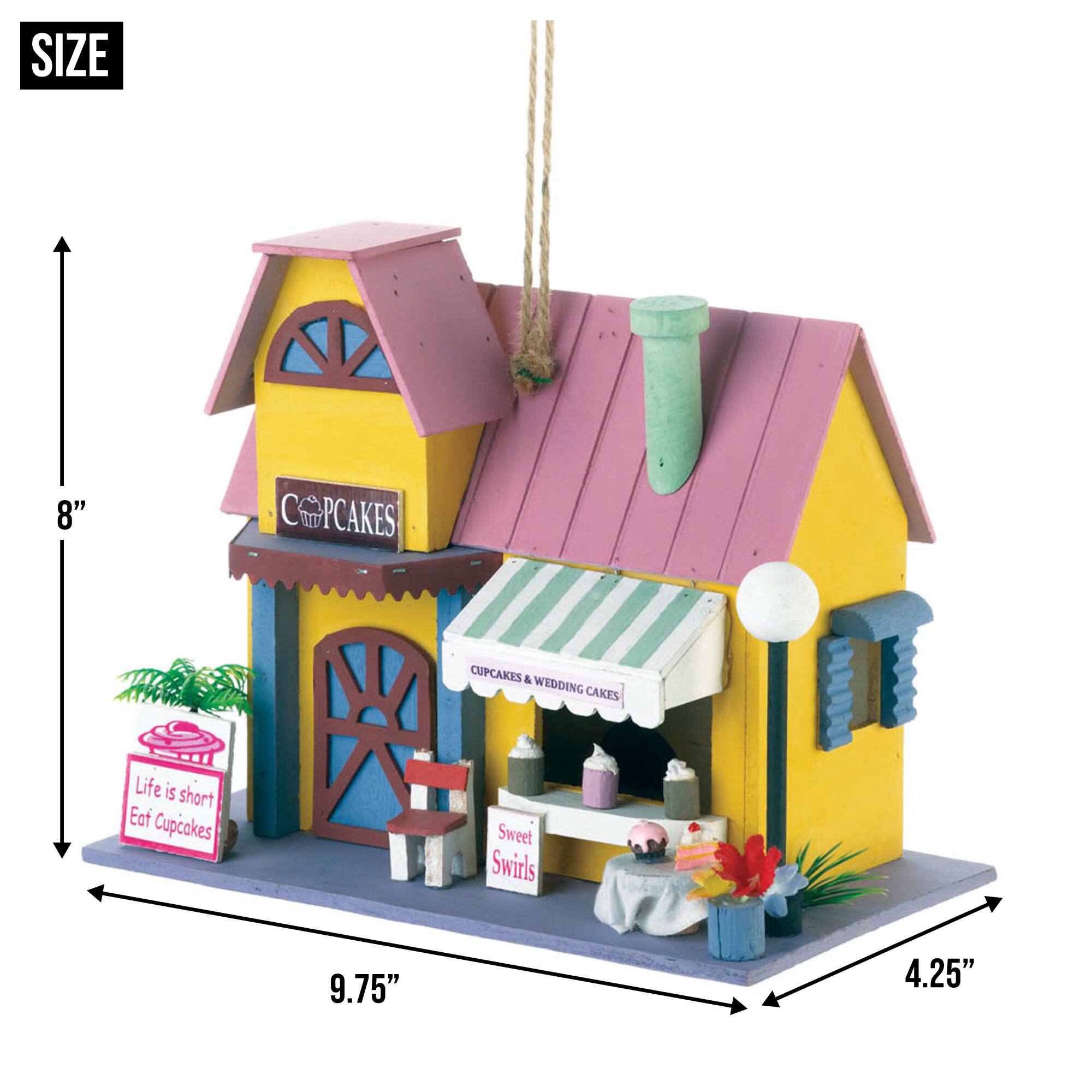 8&#x27;&#x27; Cute Cupcake Bakery Birdhouse