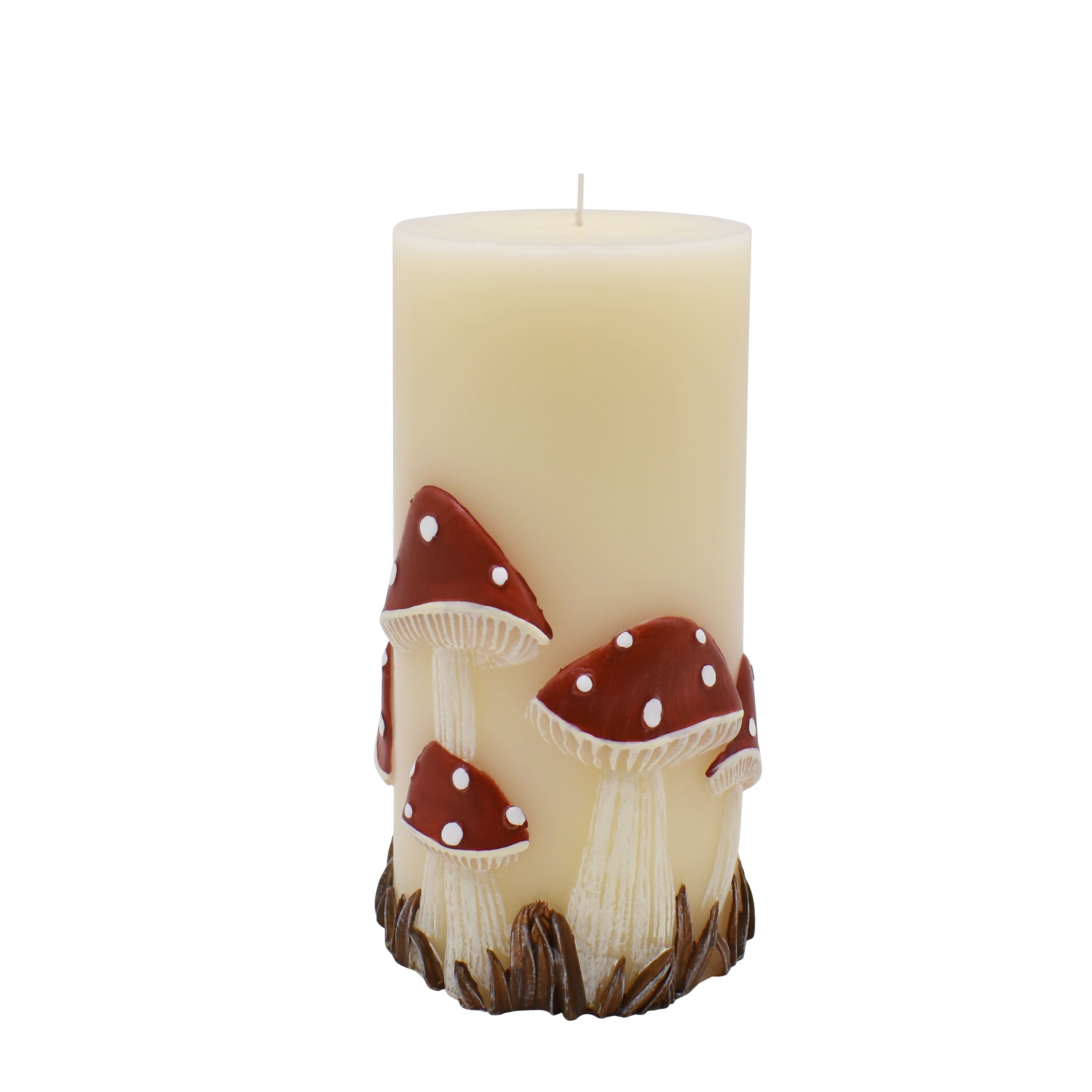 3&#x22; x 6&#x22; Mushroom Pillar Candle by Ashland&#xAE;