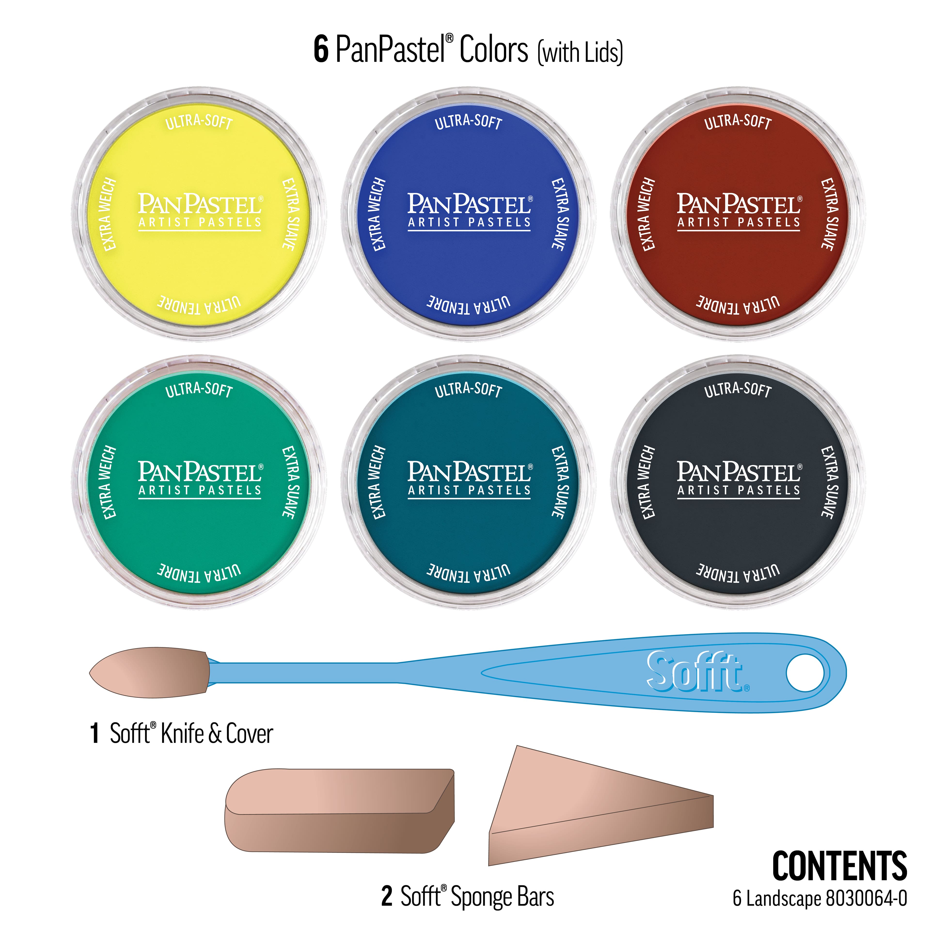 PanPastel&#xAE; 6 Color Artist Pastels Set