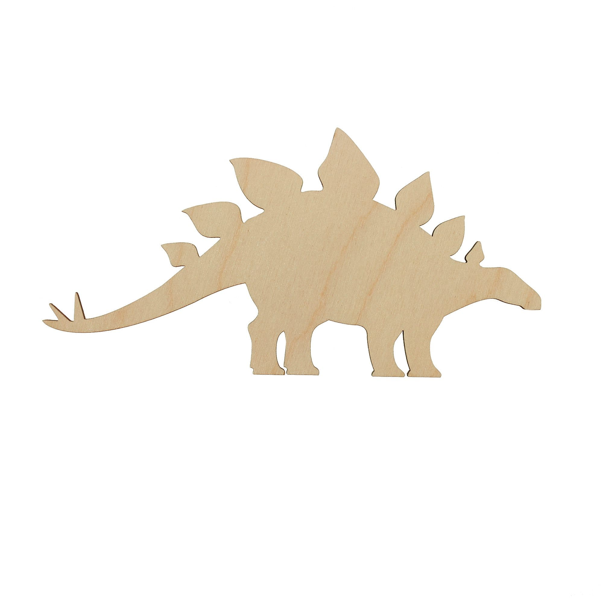 Essentials by Leisure Arts Flat Wood Stegosaurus, 24ct.