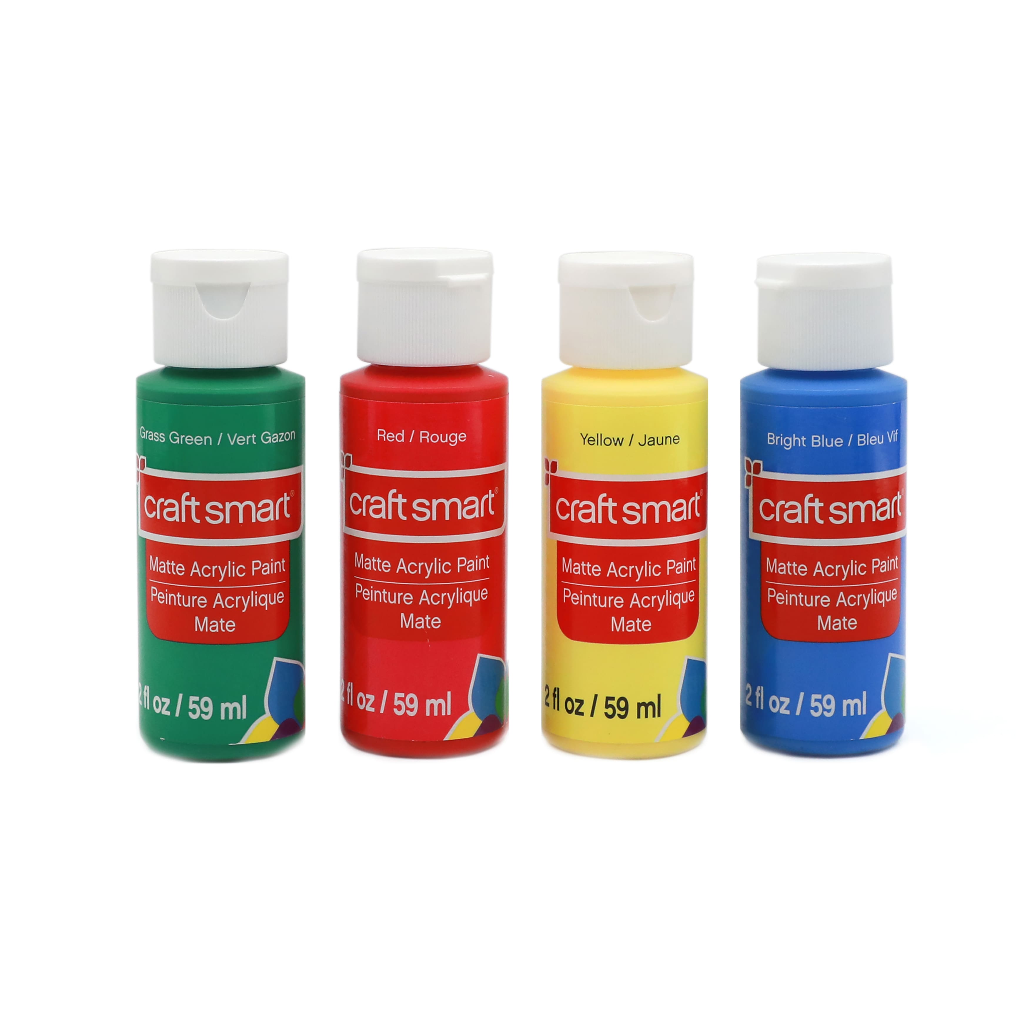 24 Packs: 4 ct. (96 total) Primary Acrylic Paints by Craft Smart®