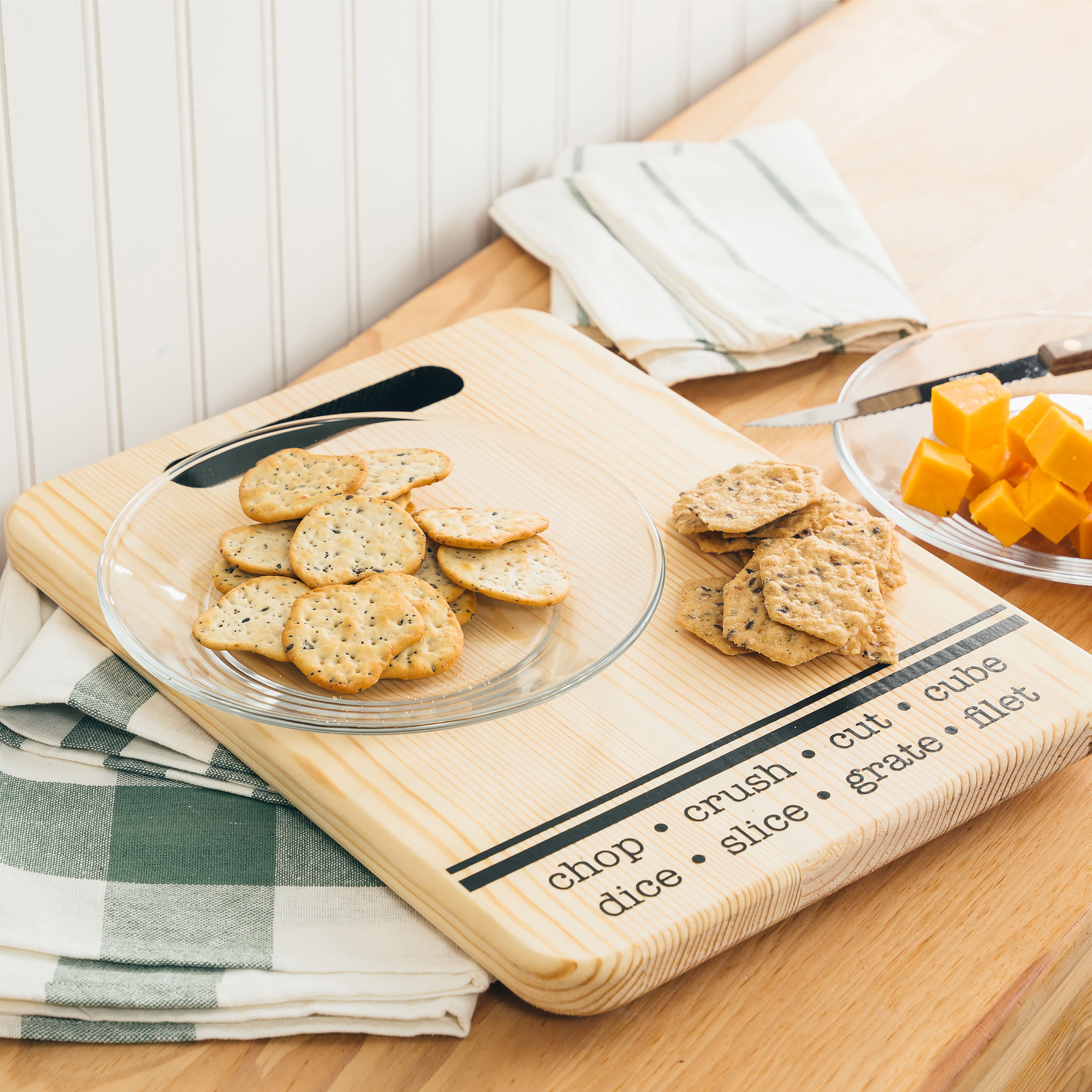 13&#x22; Unfinished Wood Cutting Board Surface