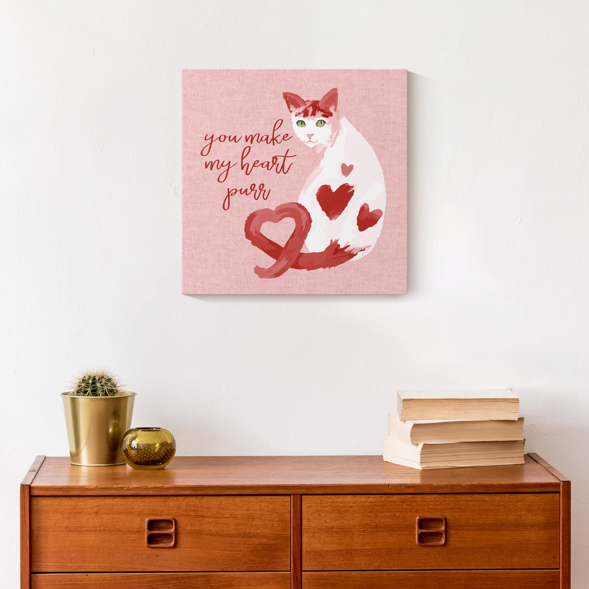 You Make My Heart Purr Canvas Wall Art