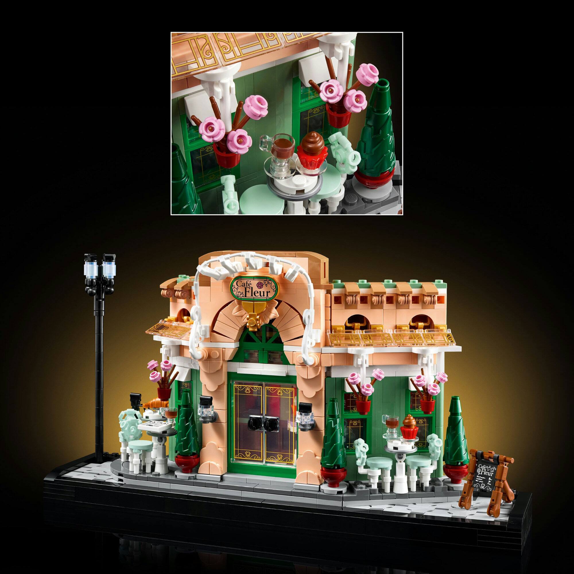 LEGO&#xAE; Icons French Caf&#xE9; Paris Bookshelf Decor 10362