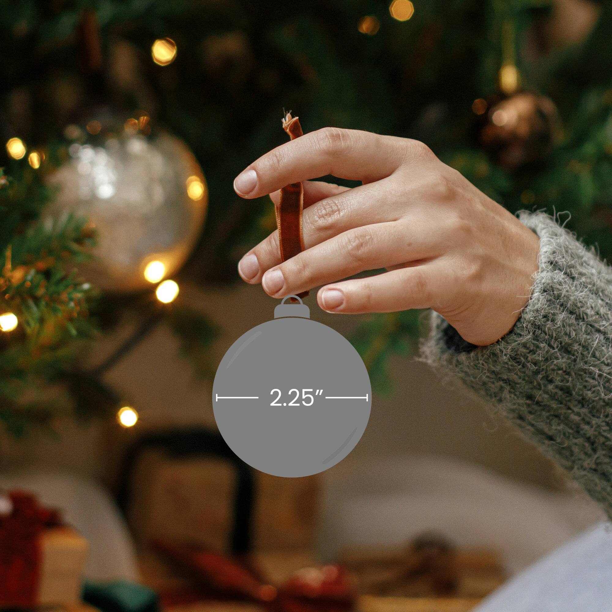 50ct. Silver Splendor Shatterproof 2-Finish Christmas Ball Ornaments