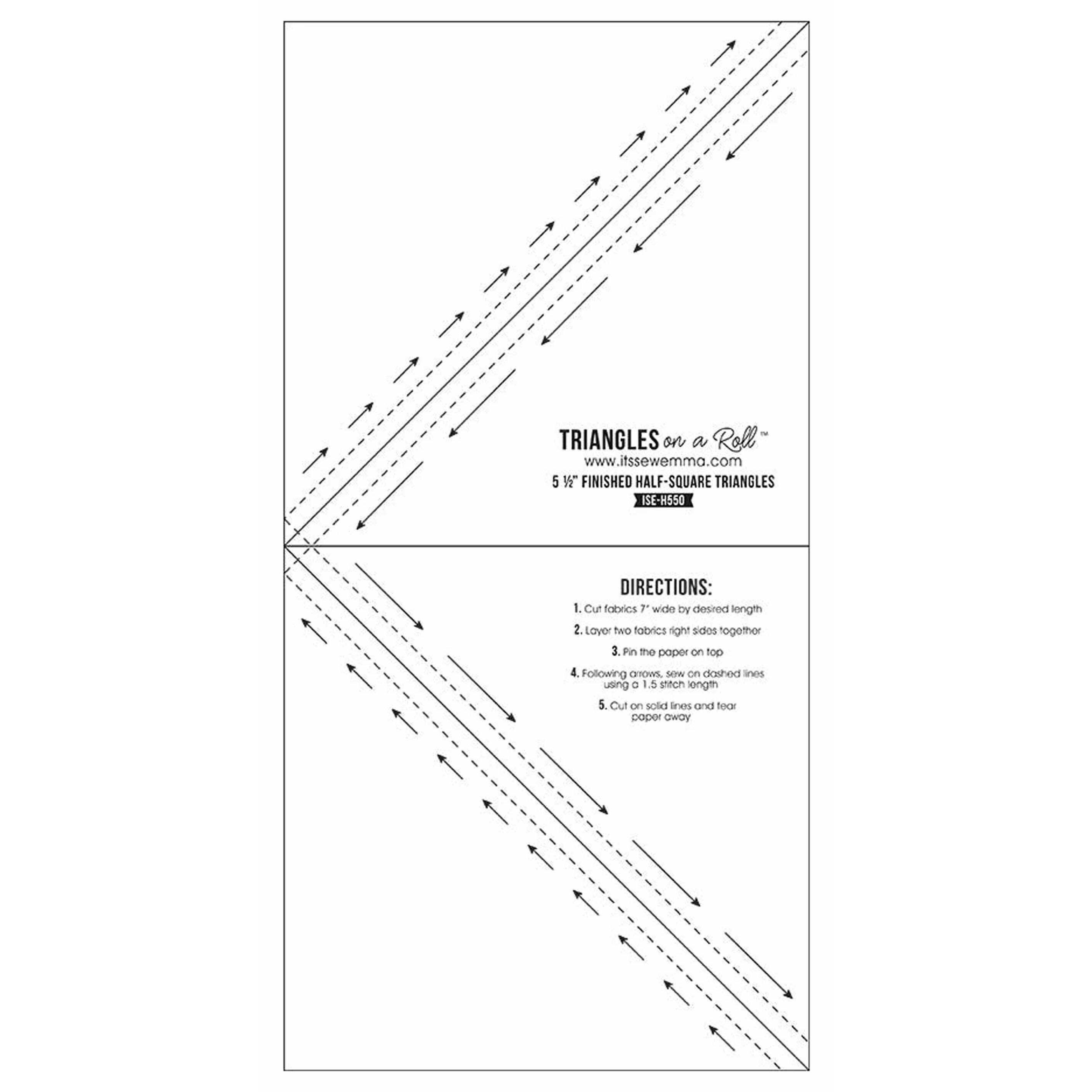 It's Sew Emma® Triangles on a Roll™ Finished HalfSquare Triangles Michaels