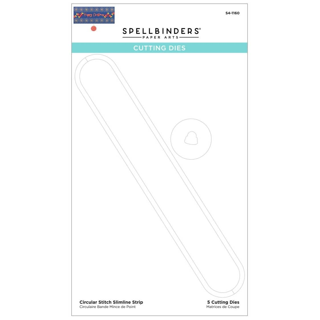 Spellbinders® Circular Stitch Slimline Strip Etched Dies | Michaels