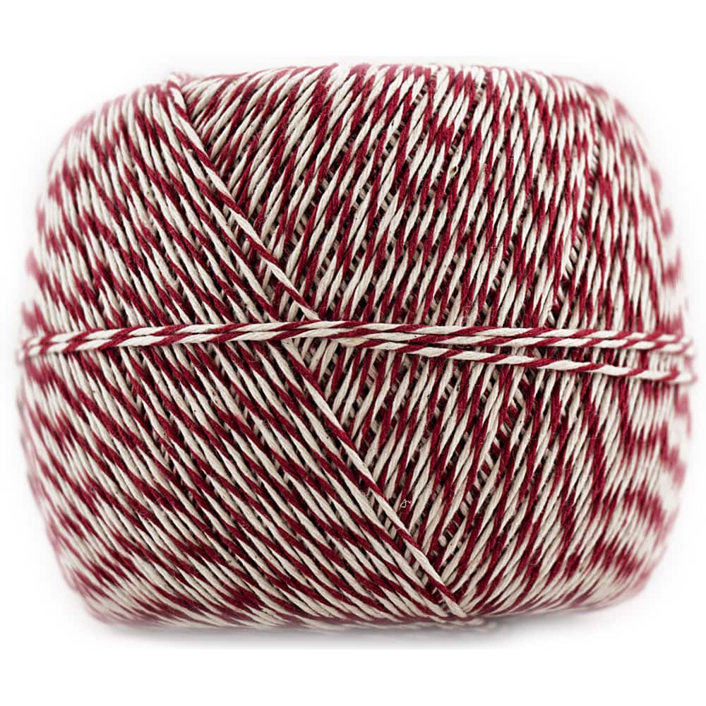 Red & White Baker's Twine 4 Ply 240 Yd Spool 100% Cotton String