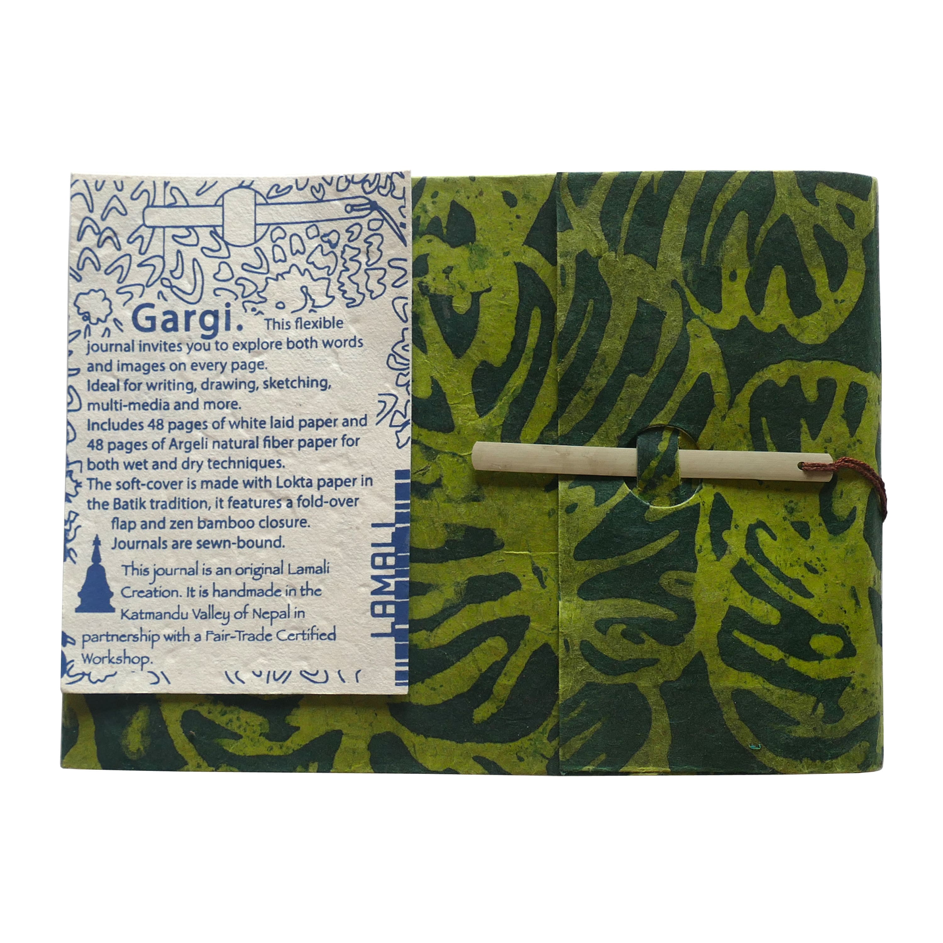 Lama Li Gargi Soft Cover Handmade Journal, 5.9&#x22; x 8.7&#x22;