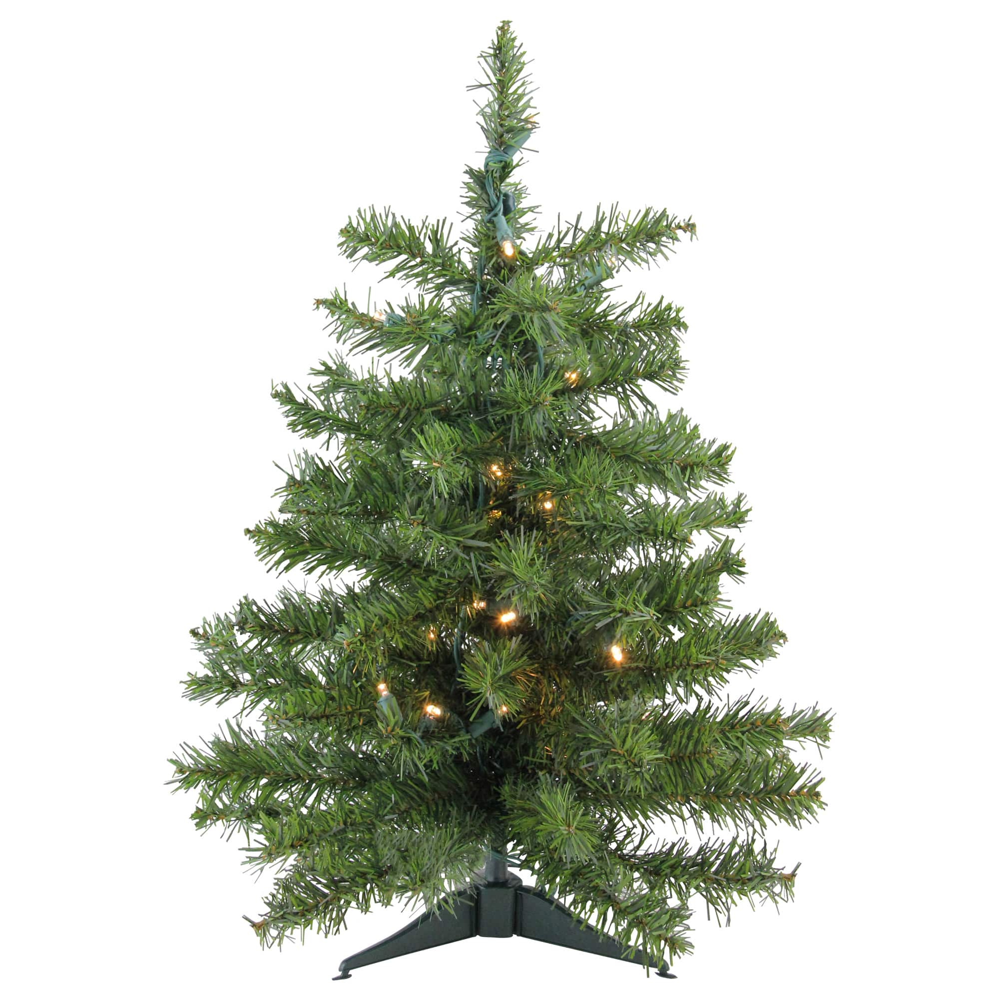 2ft. Pre-Lit Canadian Pine Artificial Christmas Tree, Clear LED Lights