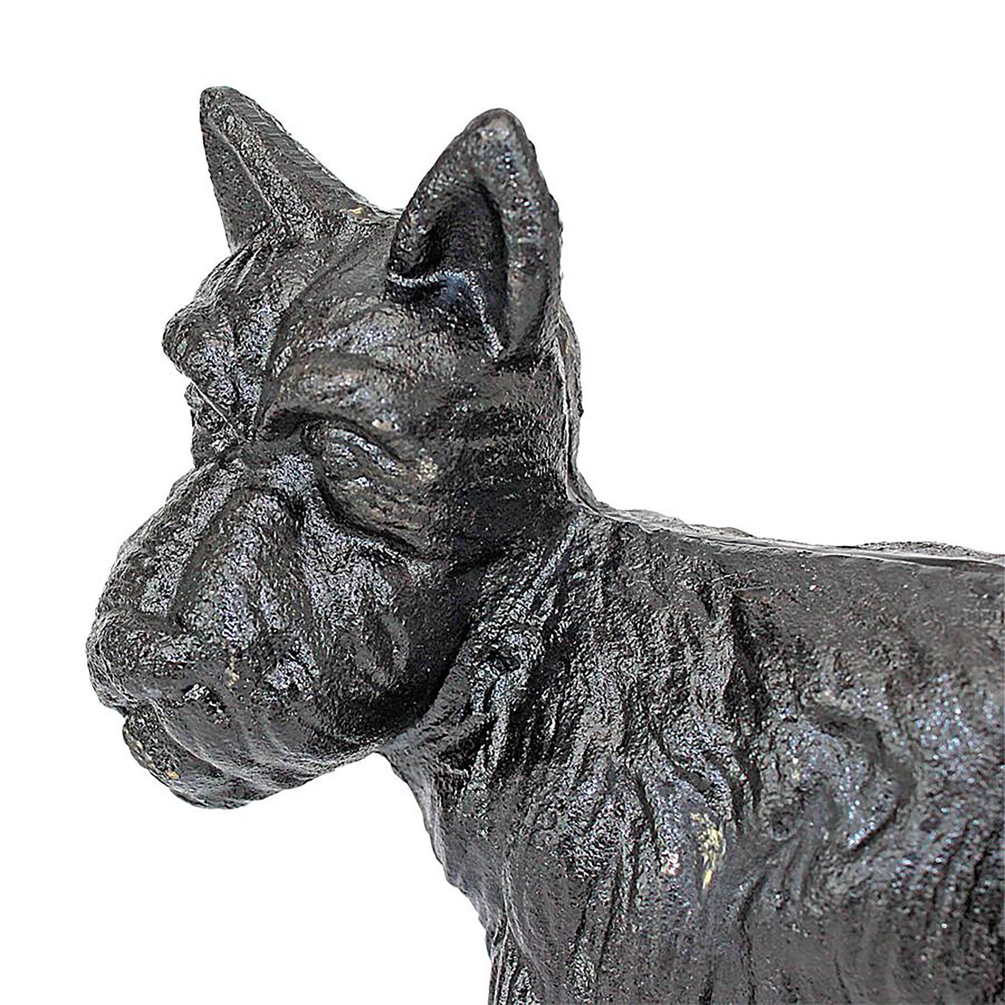 Design Toscano 7&#x22; Naughty Scotty Dog Die-Cast Iron Bookend &#x26; Doorstop