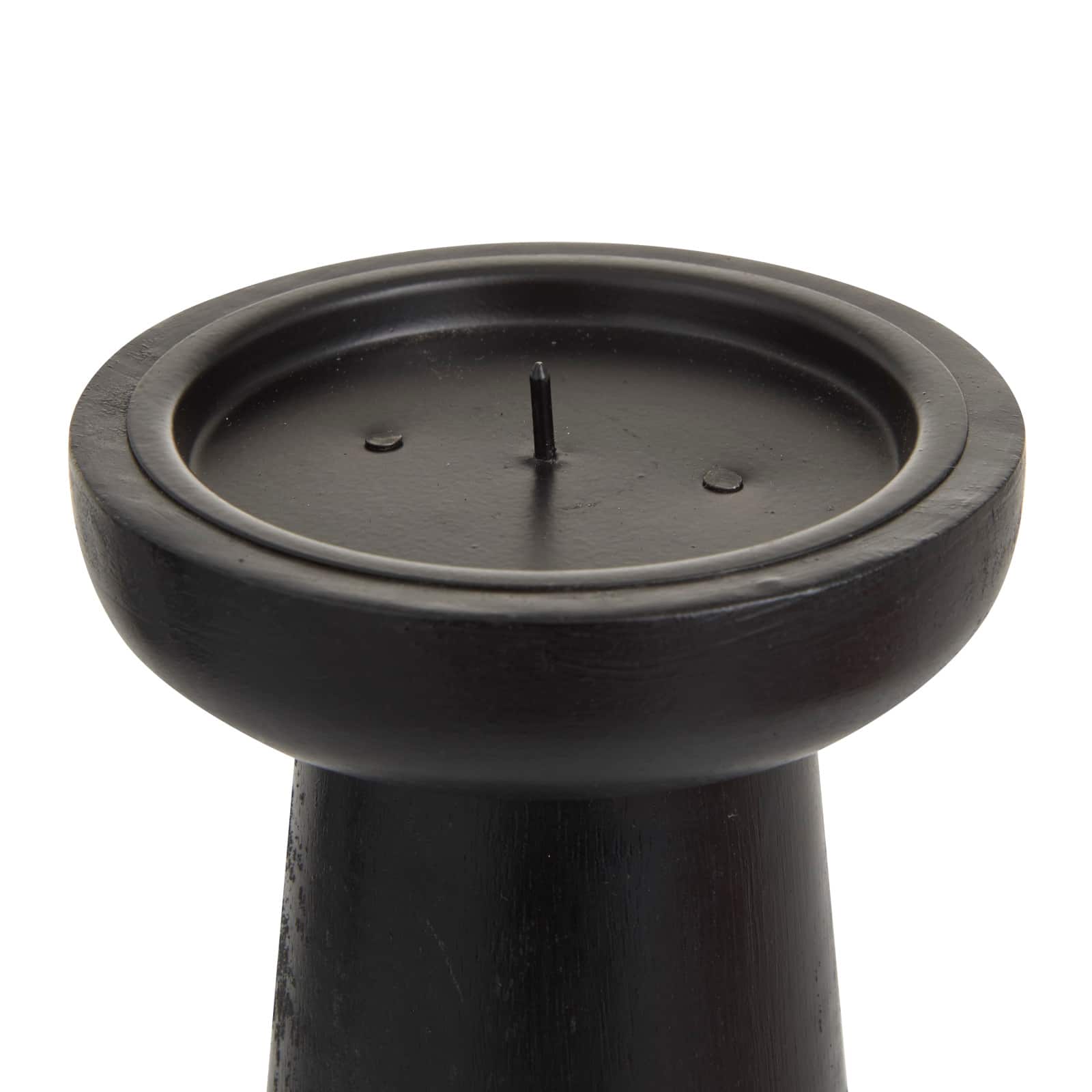 Black Wood Modern Candle holder 10&#x22;,6&#x22;,8&#x22;