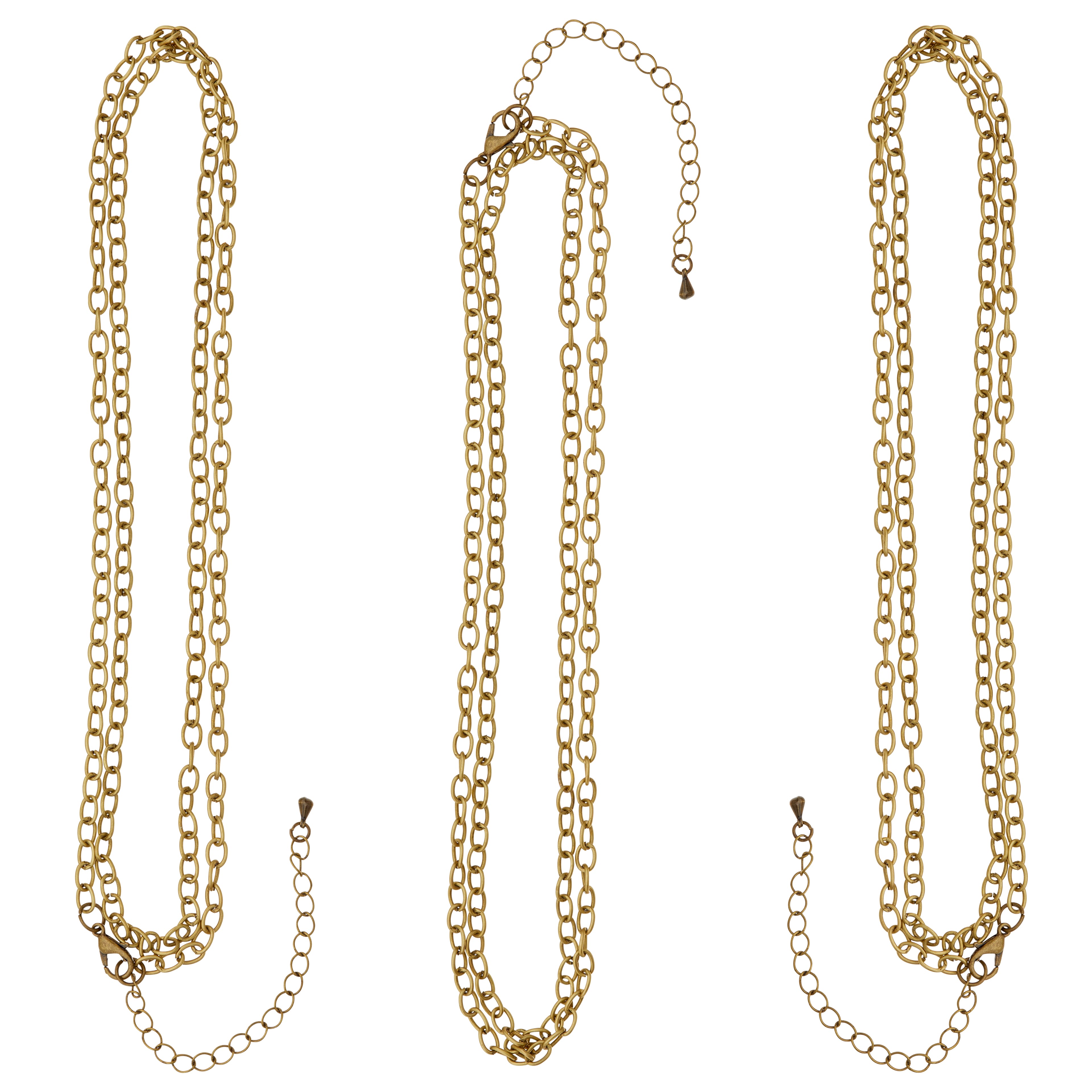 12 Packs: 3 ct. (36 total) 30" Oxidized Brass Cable Chain Necklaces by Bead Landing™