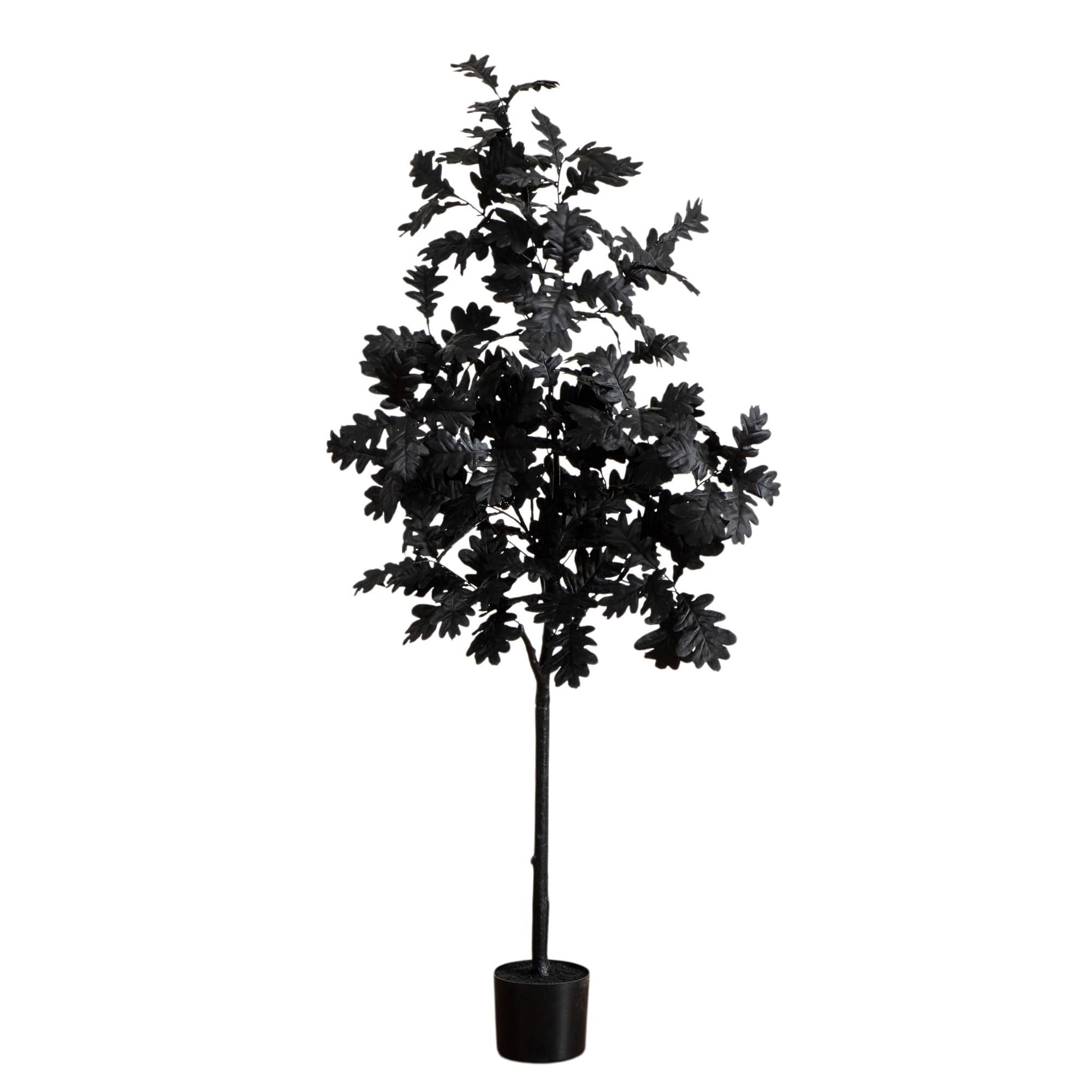 5ft. Artificial Halloween Black Oak Tree