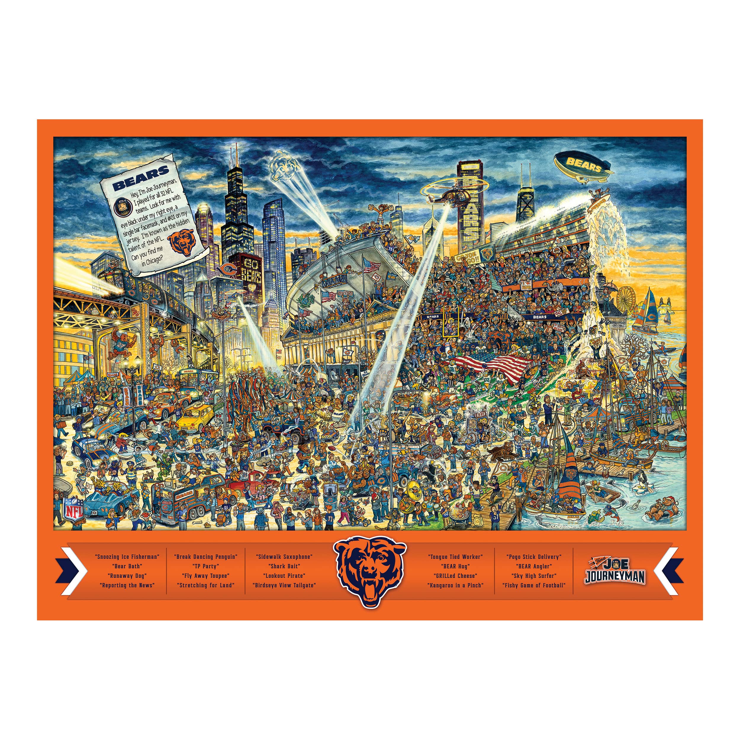 Joe Journeyman NFL 500 Piece Jigsaw Puzzle