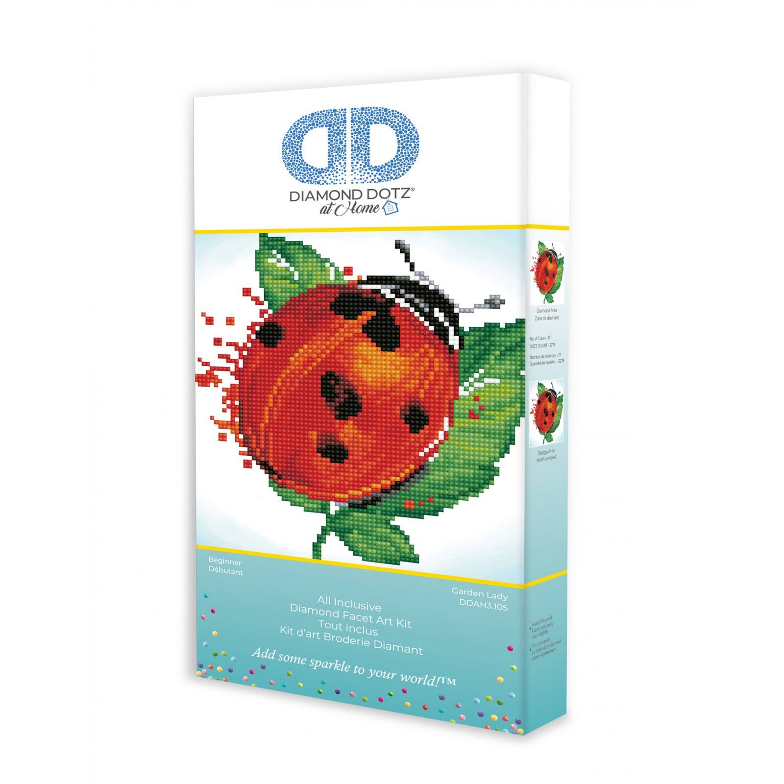 Diamond Dotz&#xAE; at Home Beginner Garden Lady Diamond Painting Kit