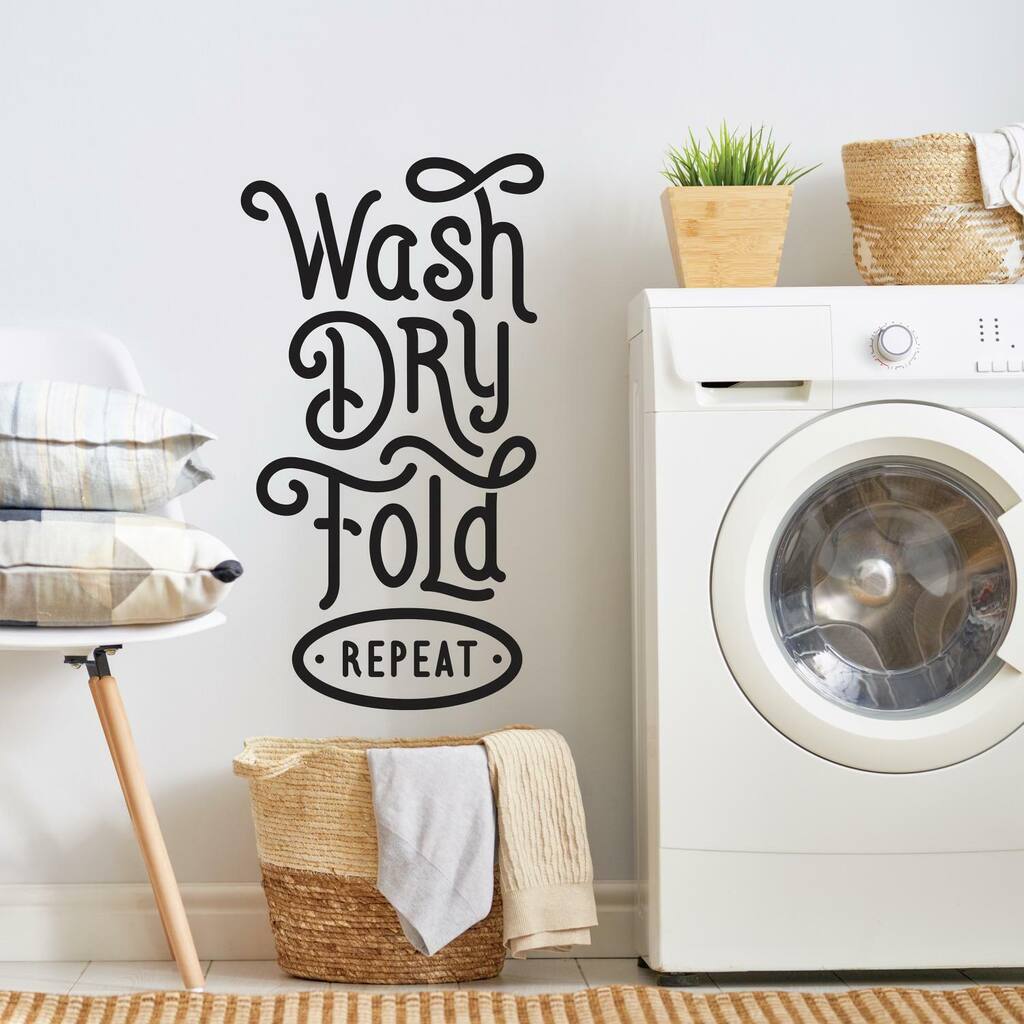 RoomMates Wash Dry Fold Repeat Peel & Stick Wall Decals | Michaels