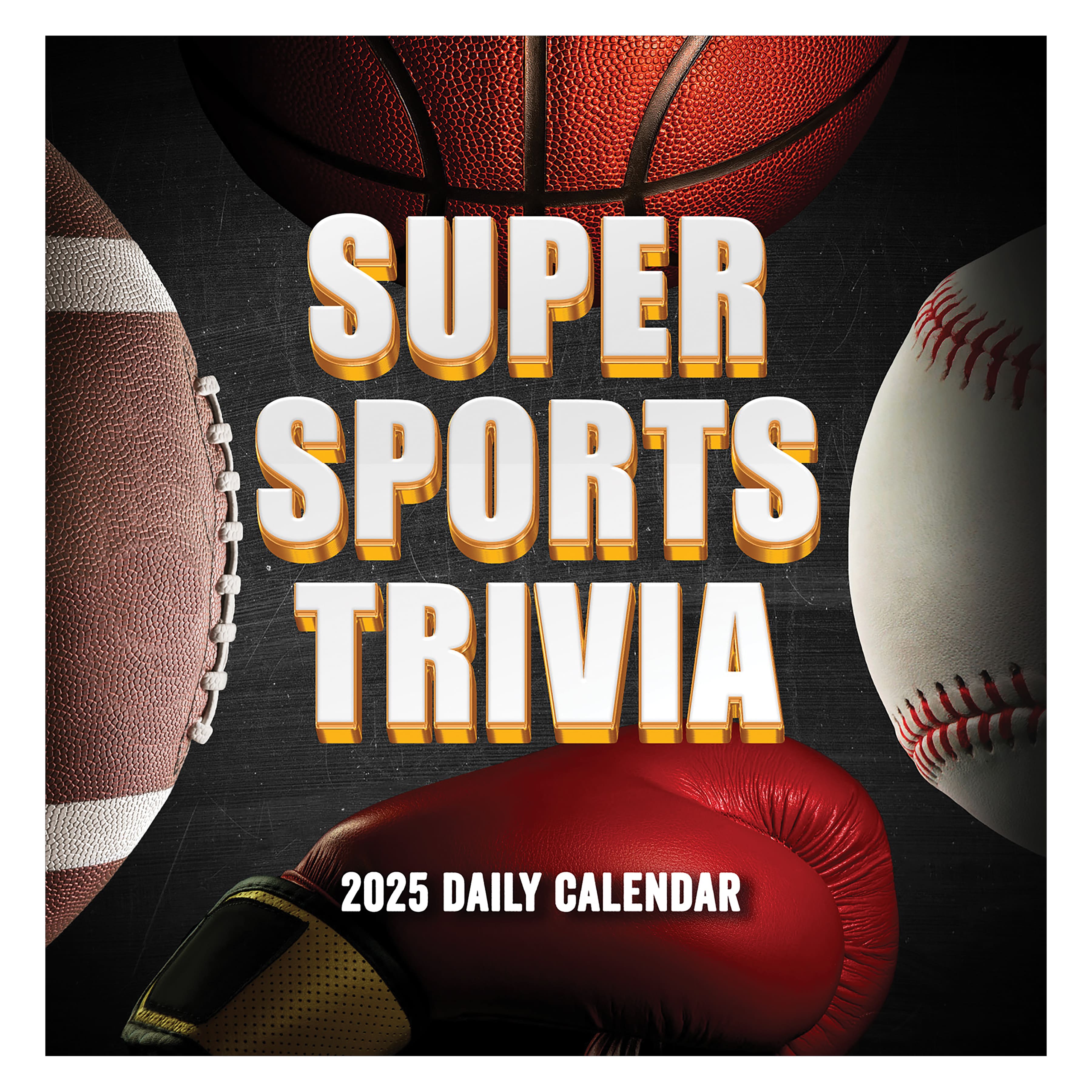 TF Publishing 2025 Sports Facts &#x26; Trivia Daily Desktop Calendar