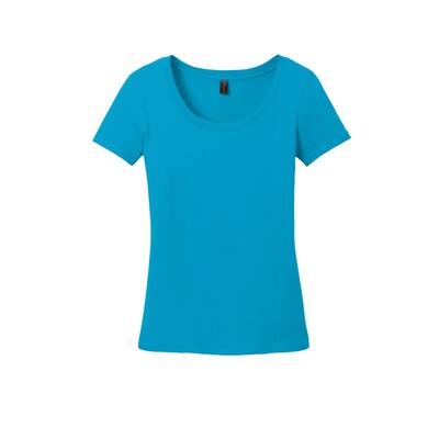 Badin Rams Womens Perfect Weight ® Scoop Neck Tee. Ndk2109 