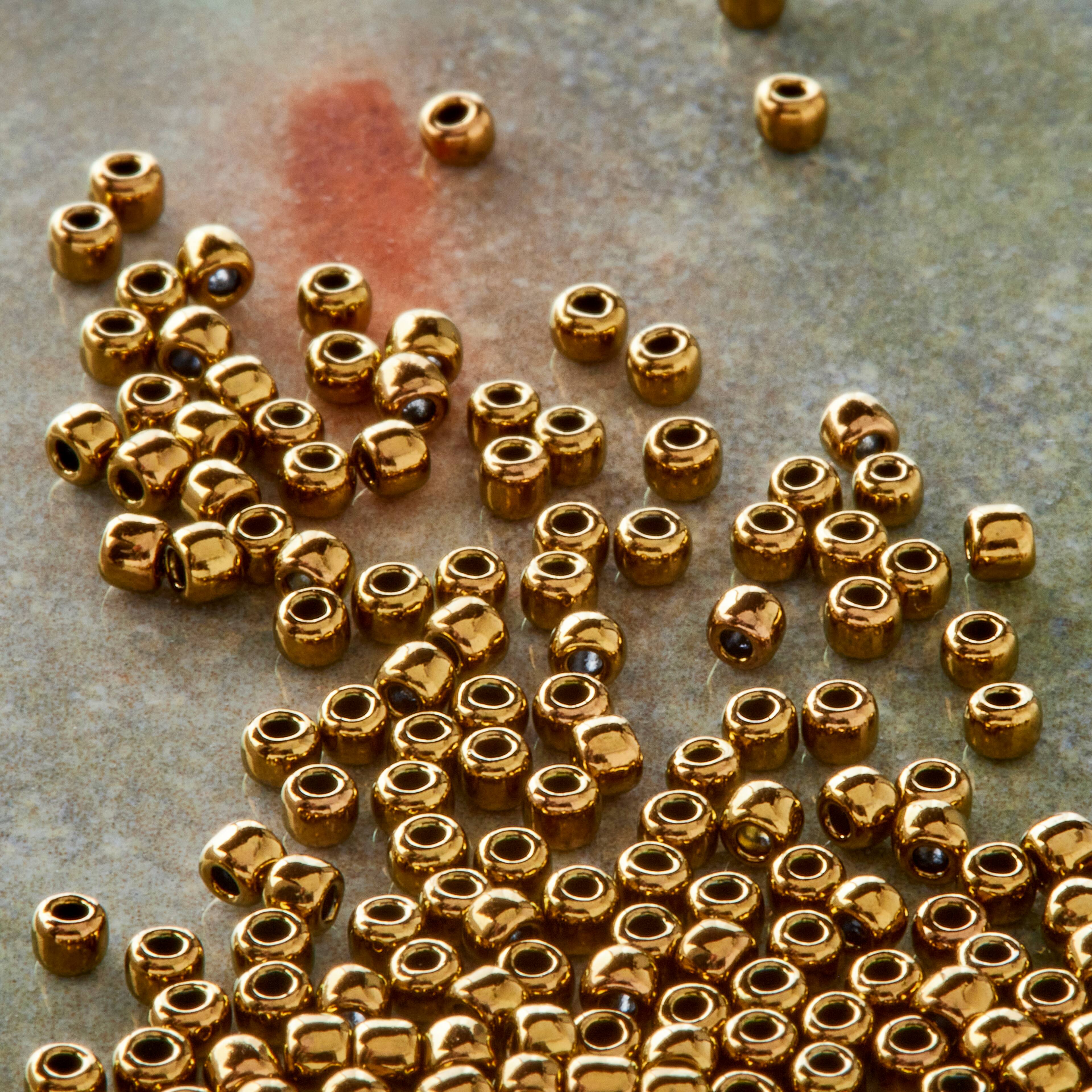 12 Pack: Toho&#xAE; Bronze Gold Japanese Seed Beads, 11/0