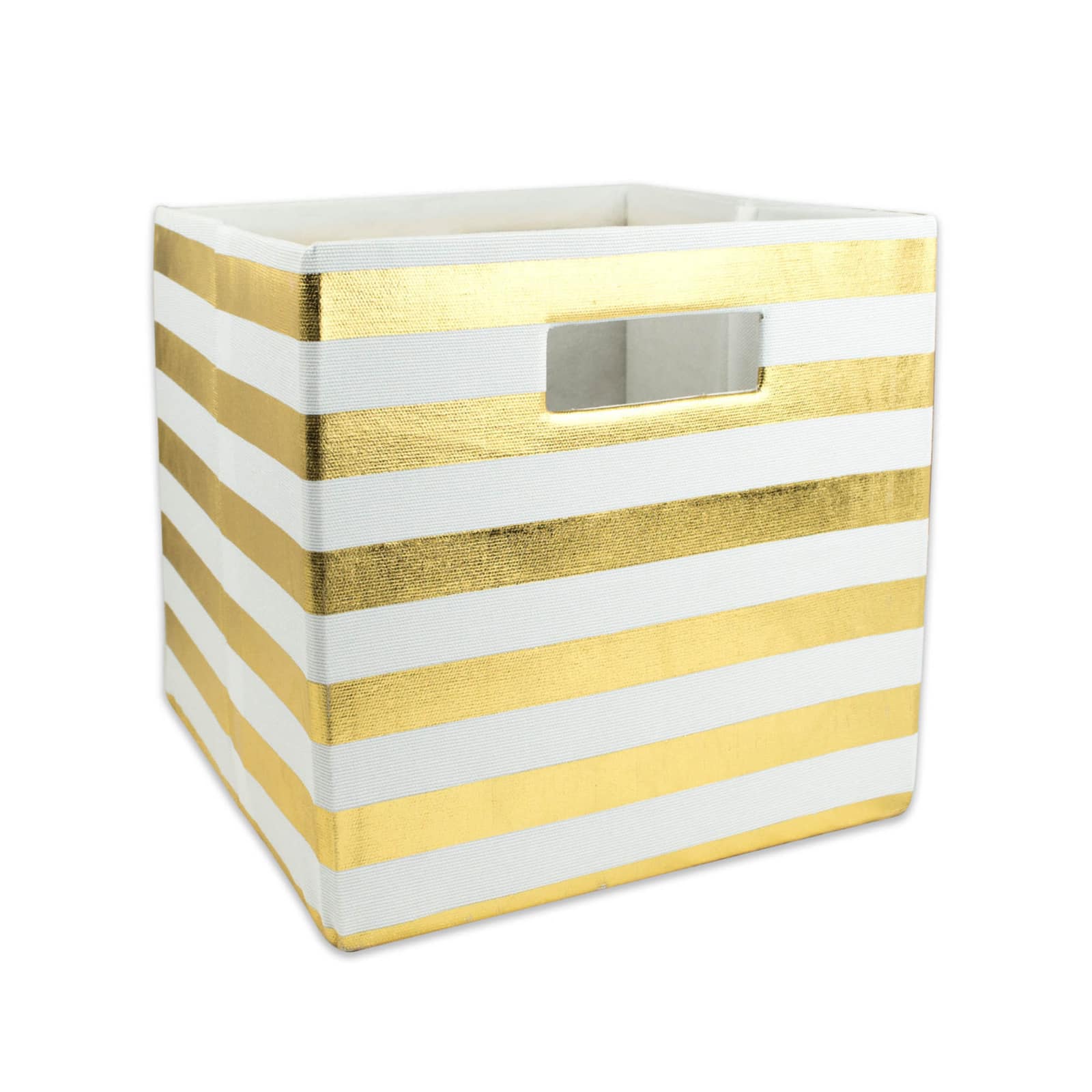 DII&#xAE; Striped Square Storage Cube