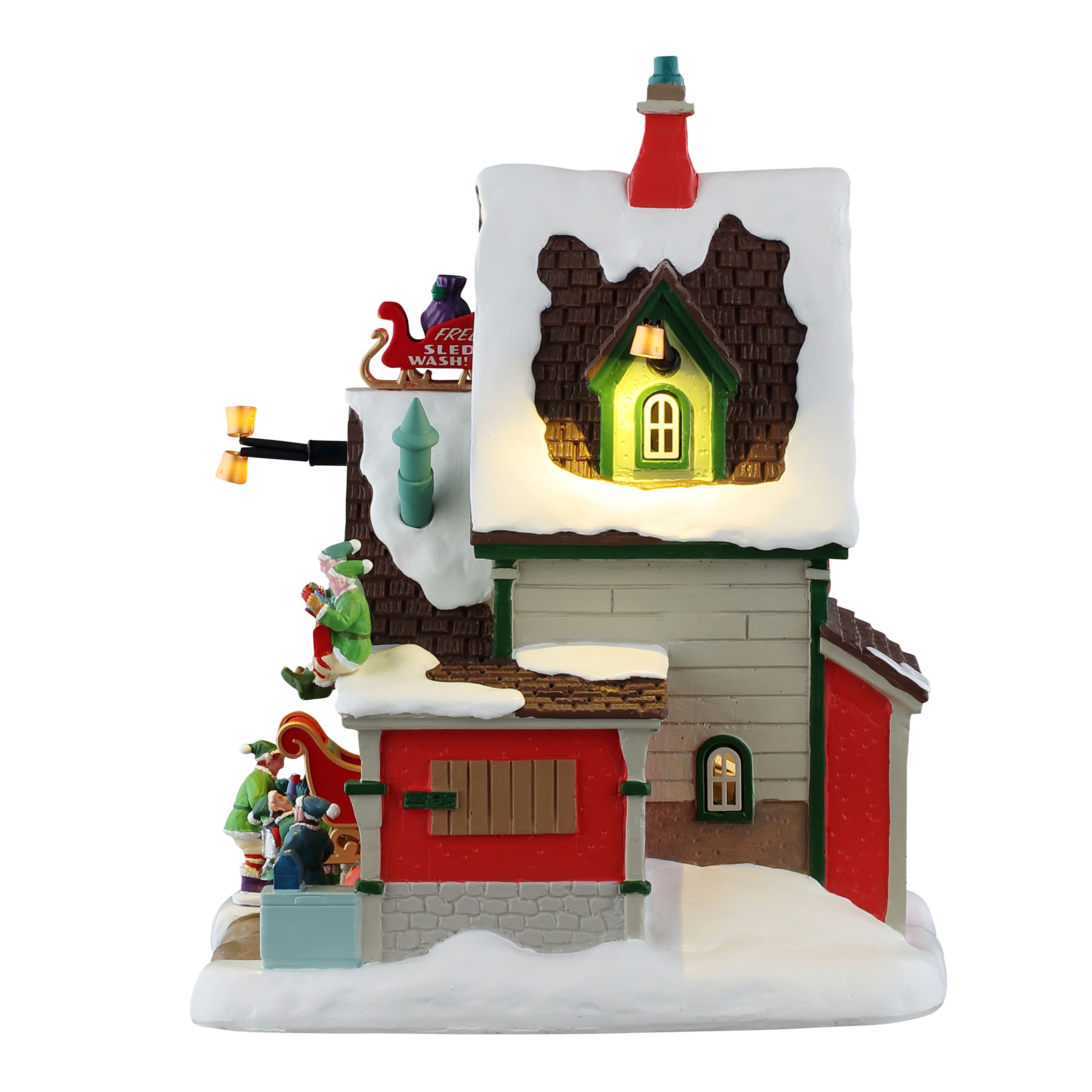 Lemax&#xAE; Santa&#x27;s Wonderland The Elf Service Sleigh &#x26; Sled Repair