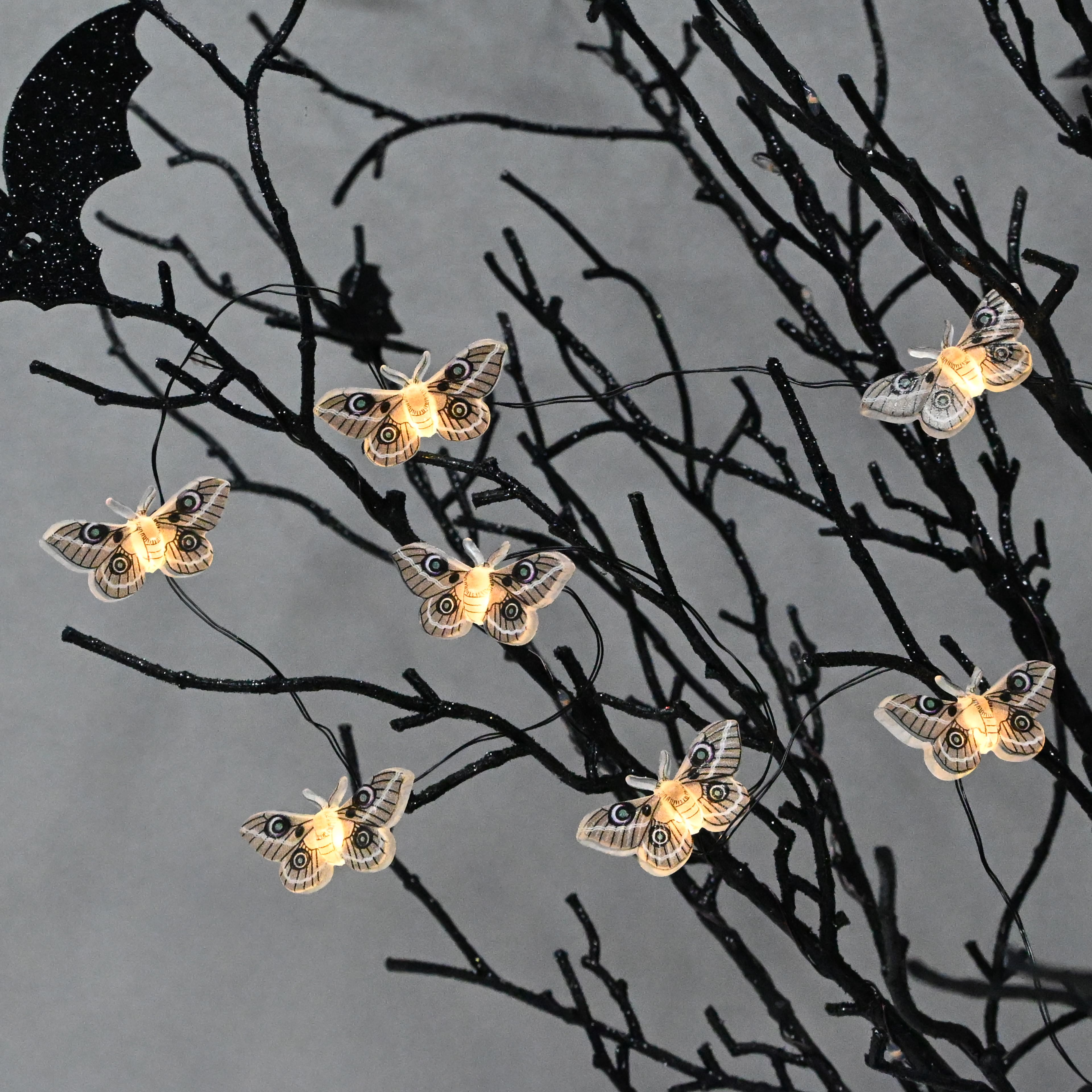 18ct. Moth Icon LED String Lights by Ashland&#xAE;