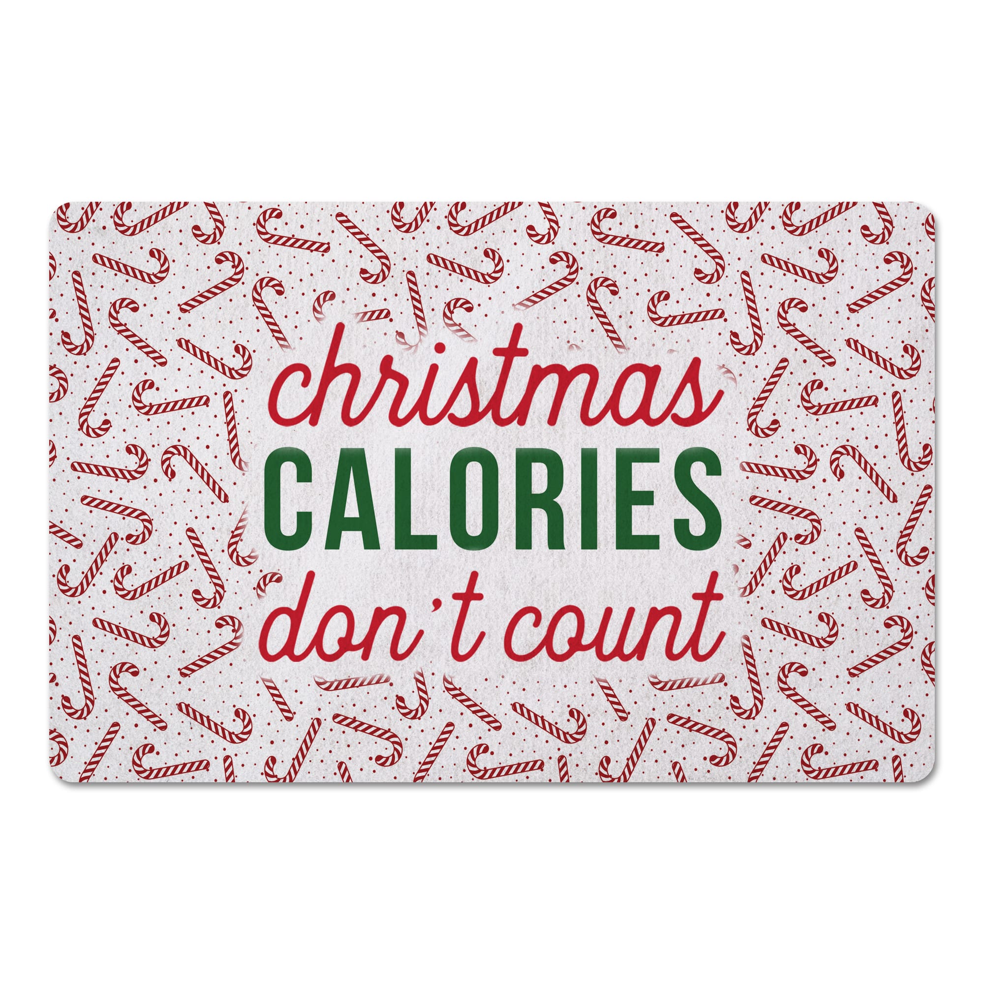 Christmas Calories Don't Count Floor Mat