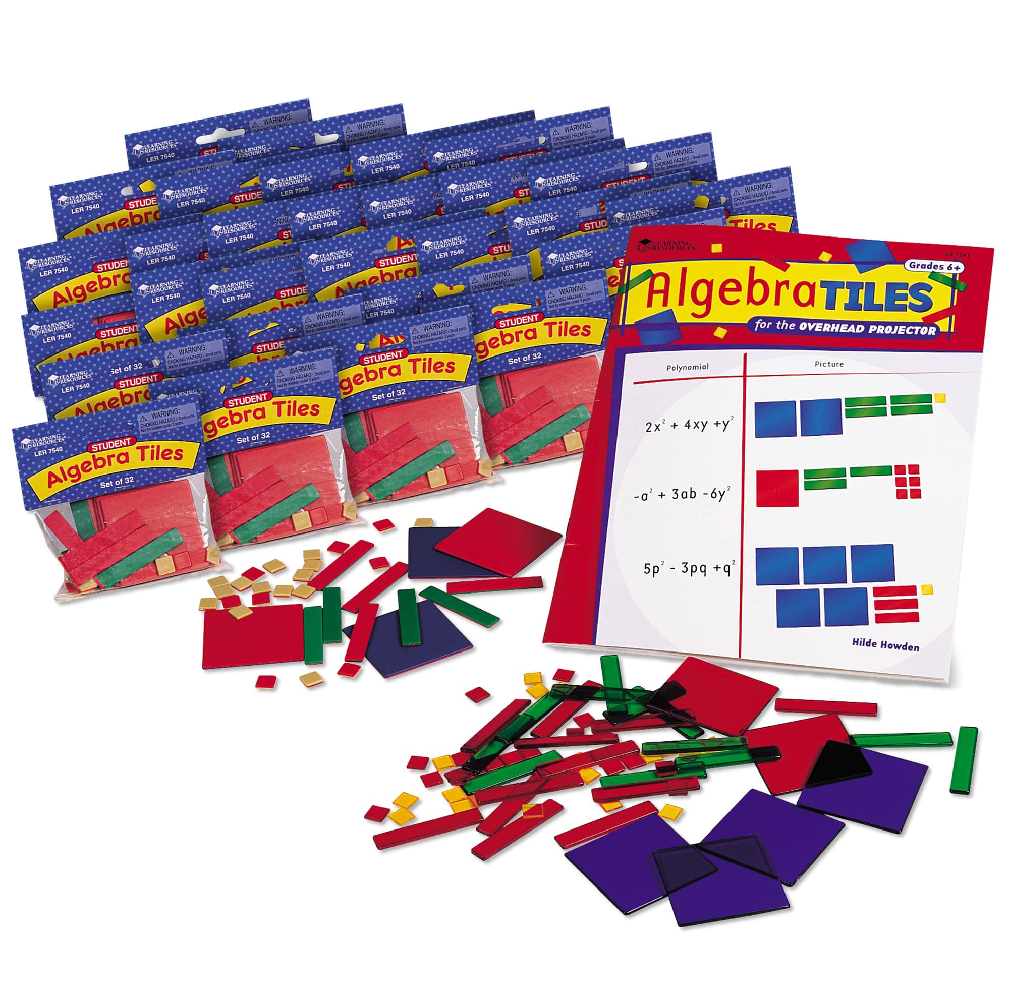 Learning Resources Algebra Tiles Class Set