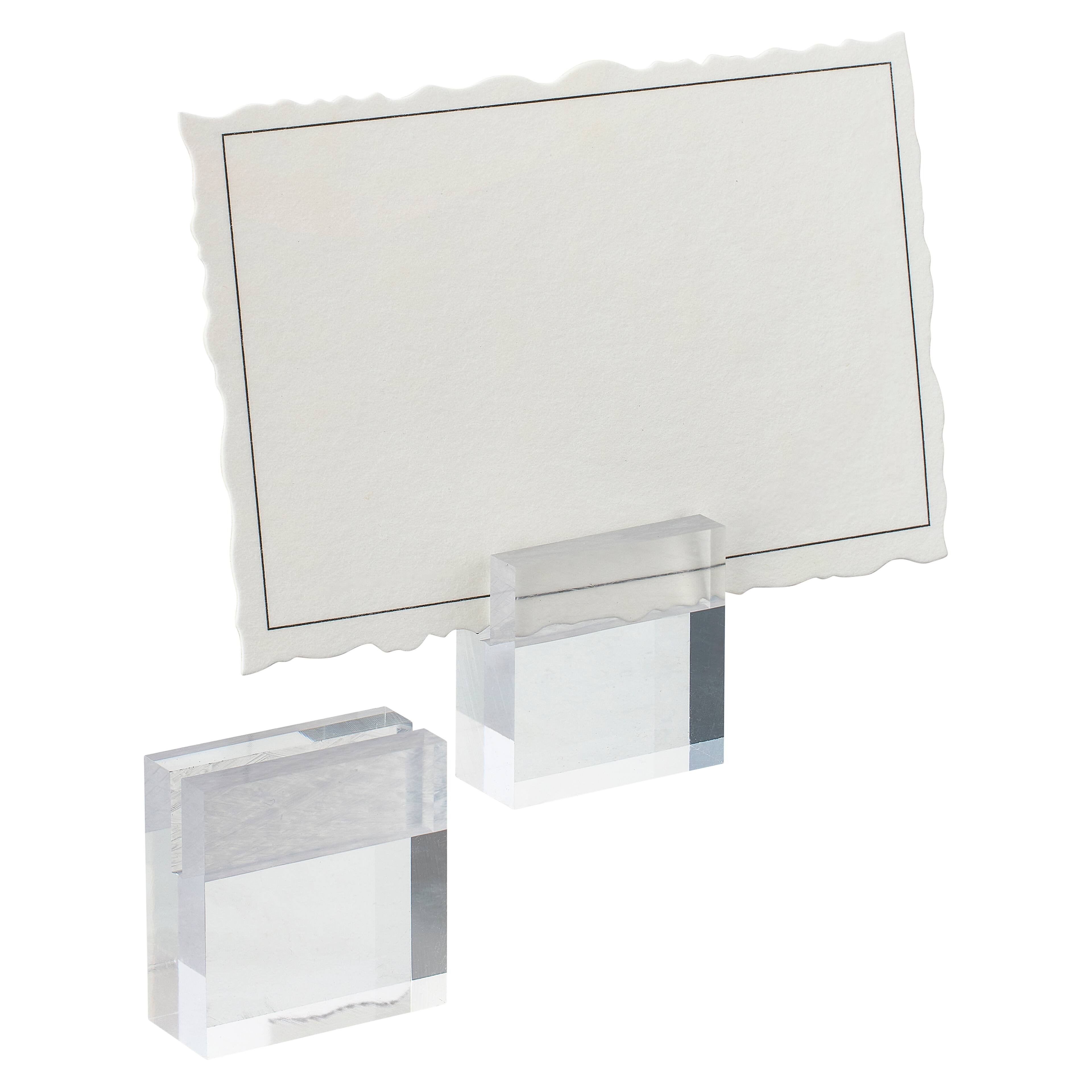 6 Packs: 12 ct. (72 total) Clear Place Card Holders by Celebrate It™