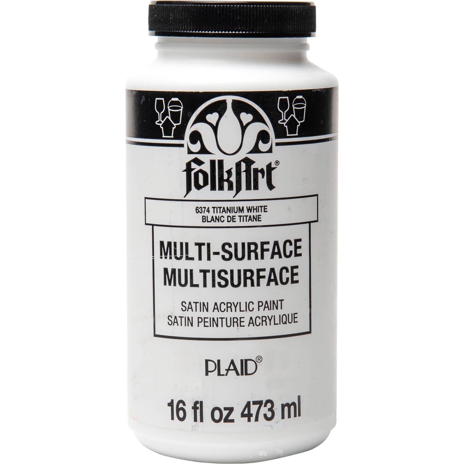 6 Pack: FolkArt® Multi-Surface Satin Acrylic Paint, 16oz.
