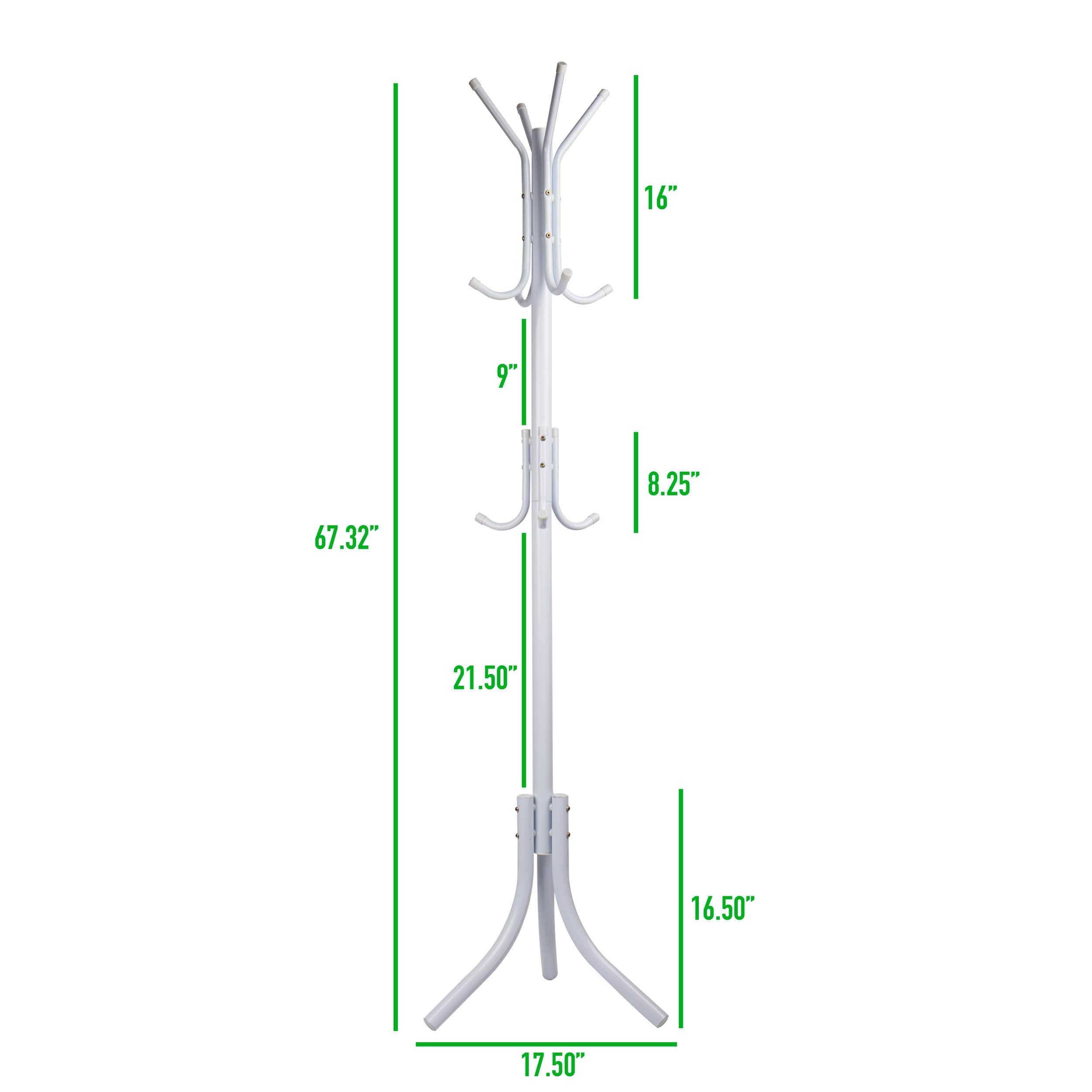 Mind Reader 67" 3-Tier 11-Hook Coat Rack