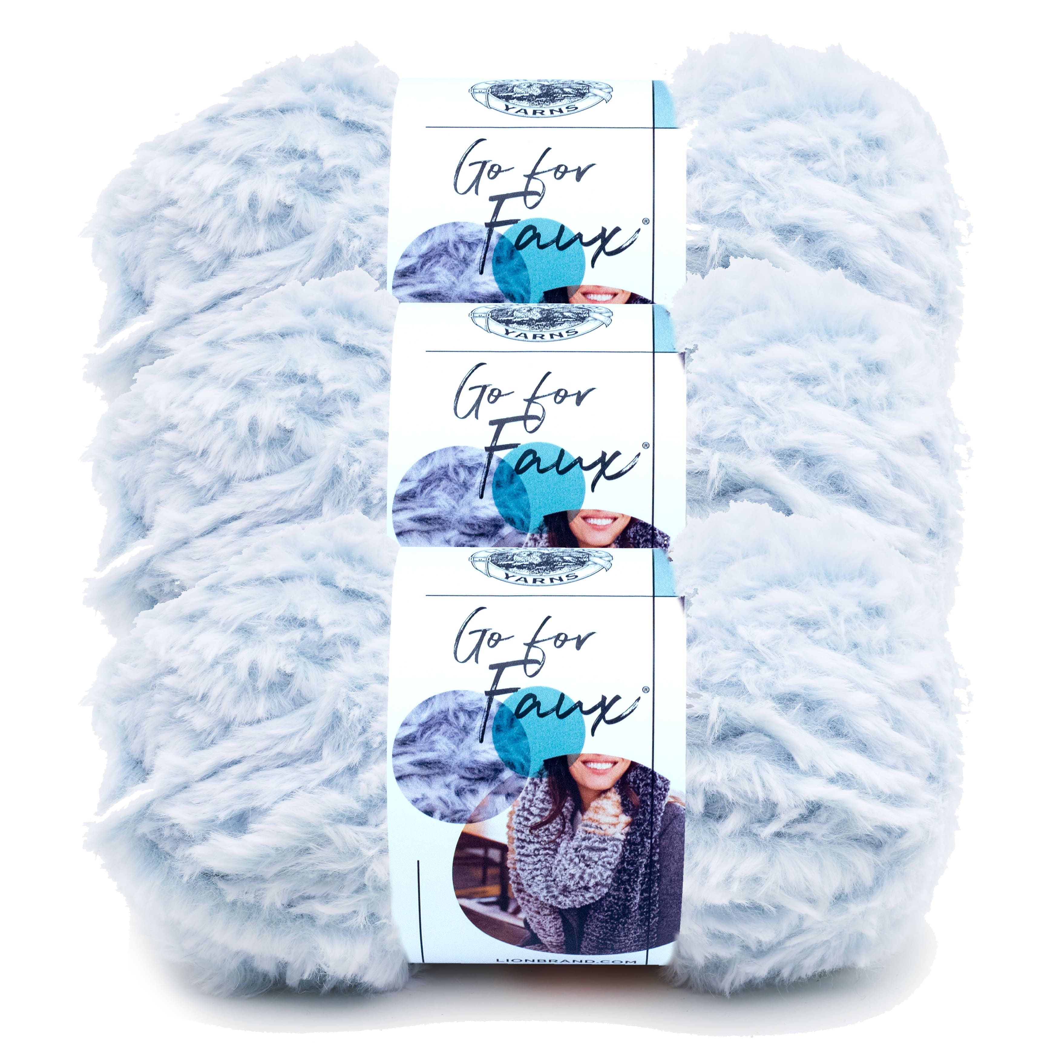 Lion Brand Go For Faux-Bag of 3 Yarn Pack