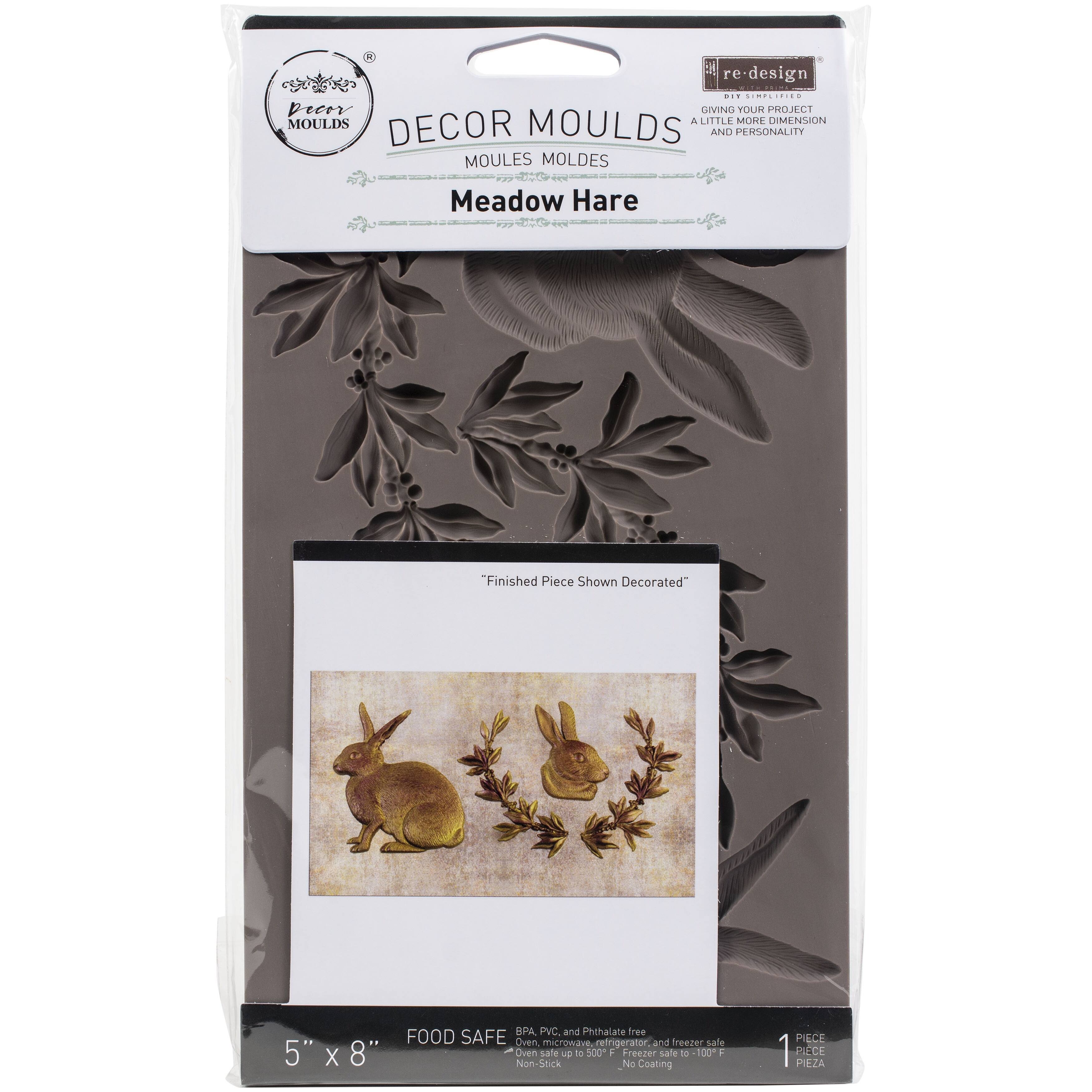 Redesign with Prima® Decor Mould® Meadow Hare Silicone Mold