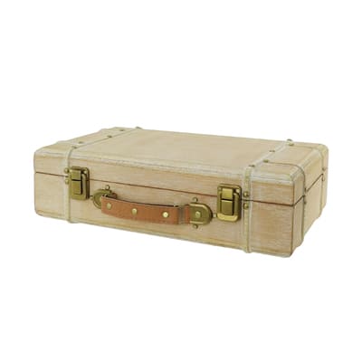 15.7" Tan Decorative Tabletop Trunk by Ashland®