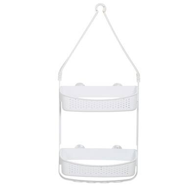 Bath Bliss 2 Way Convertible Shower Caddy - White