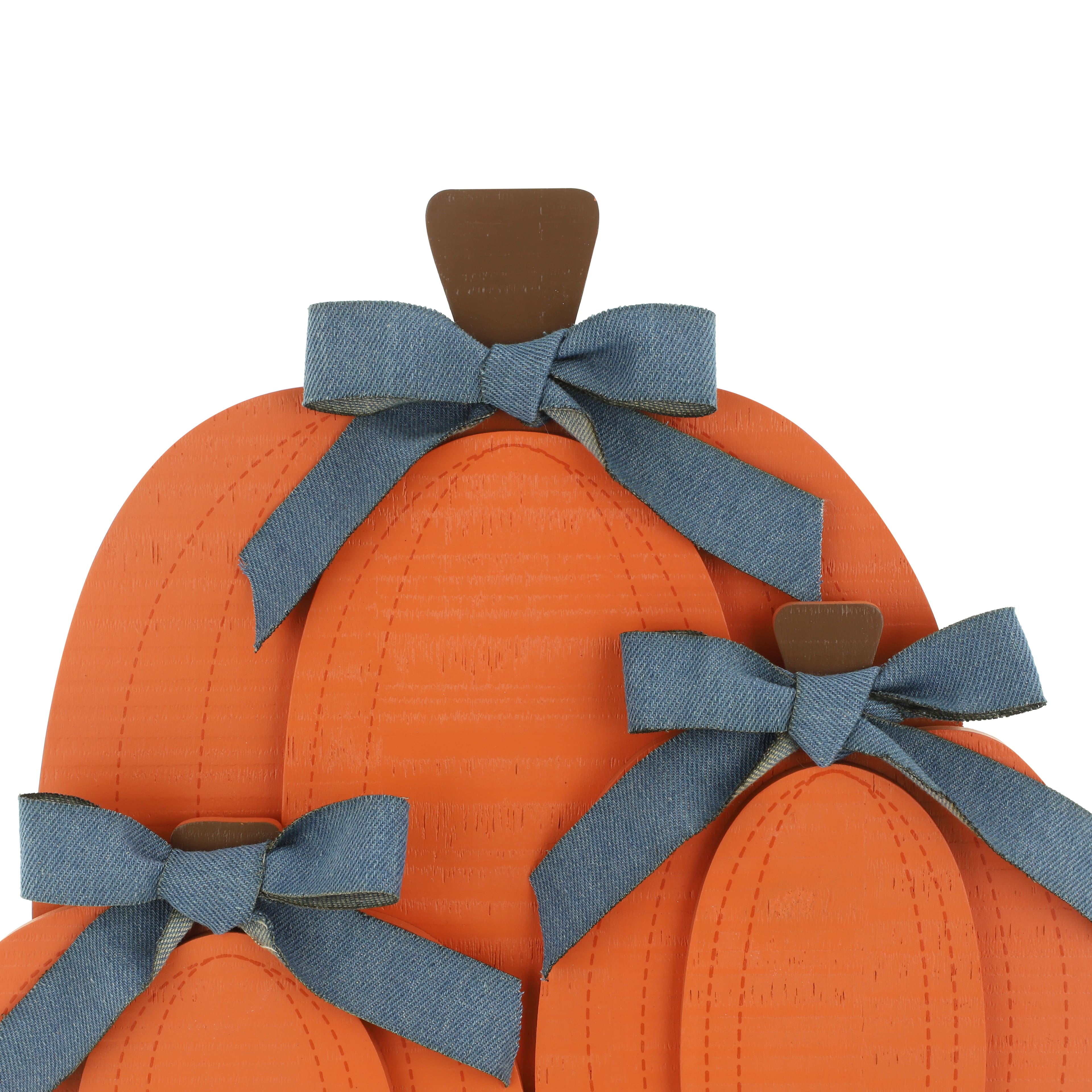 11.75&#x22; Pumpkins with Ribbons Tabletop D&#xE9;cor by Ashland&#xAE;