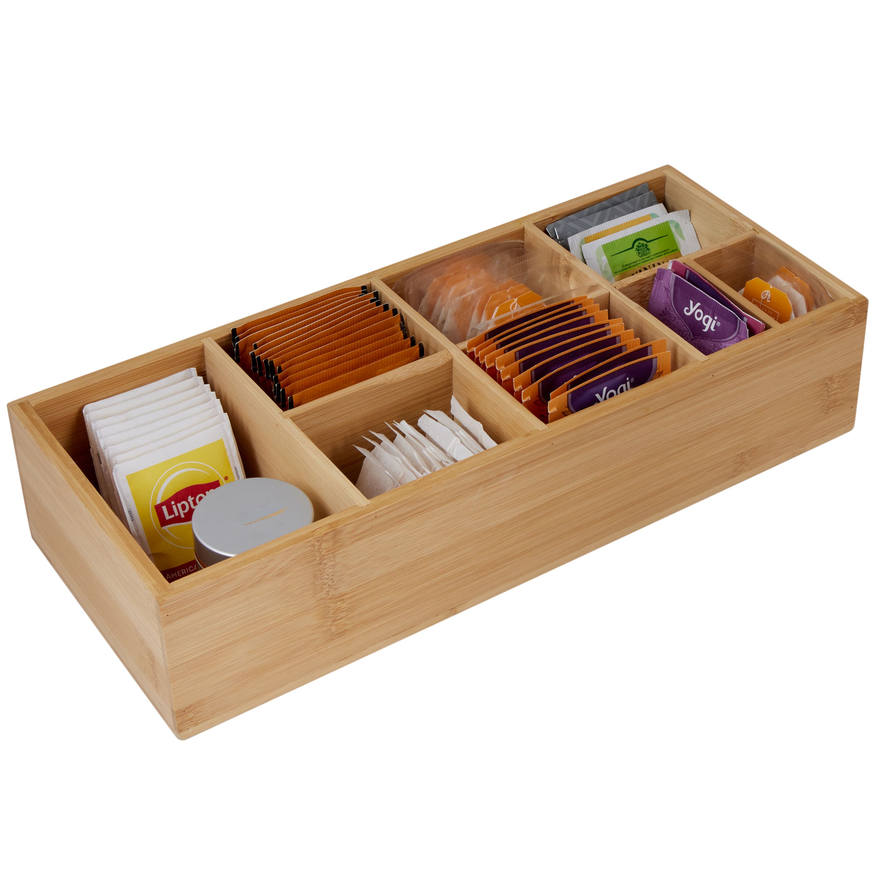 Kitchen Details 8-Compartment Bamboo Caddy