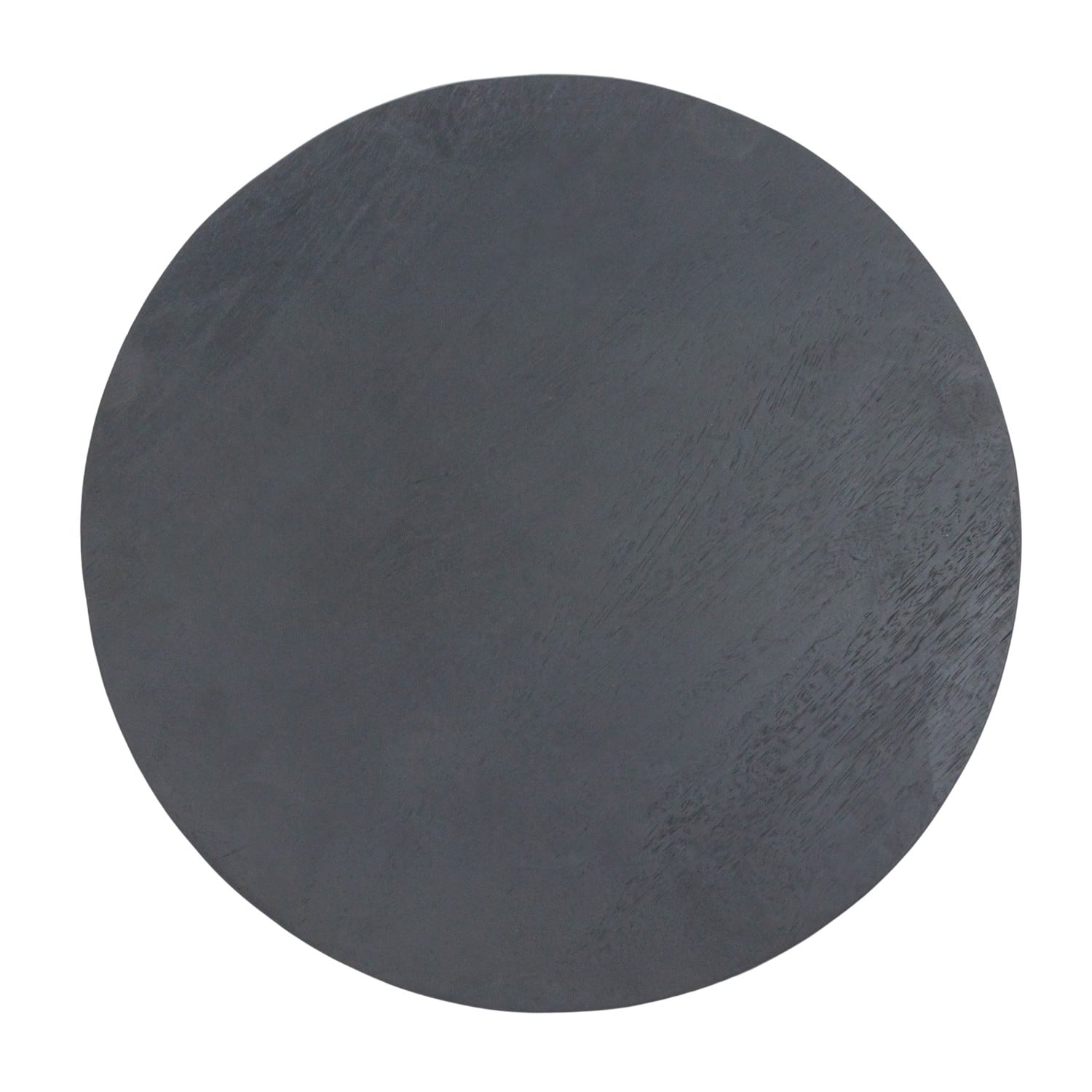 Hello Honey&#xAE; 15&#x22; Black Round Mango Wood Pedestal
