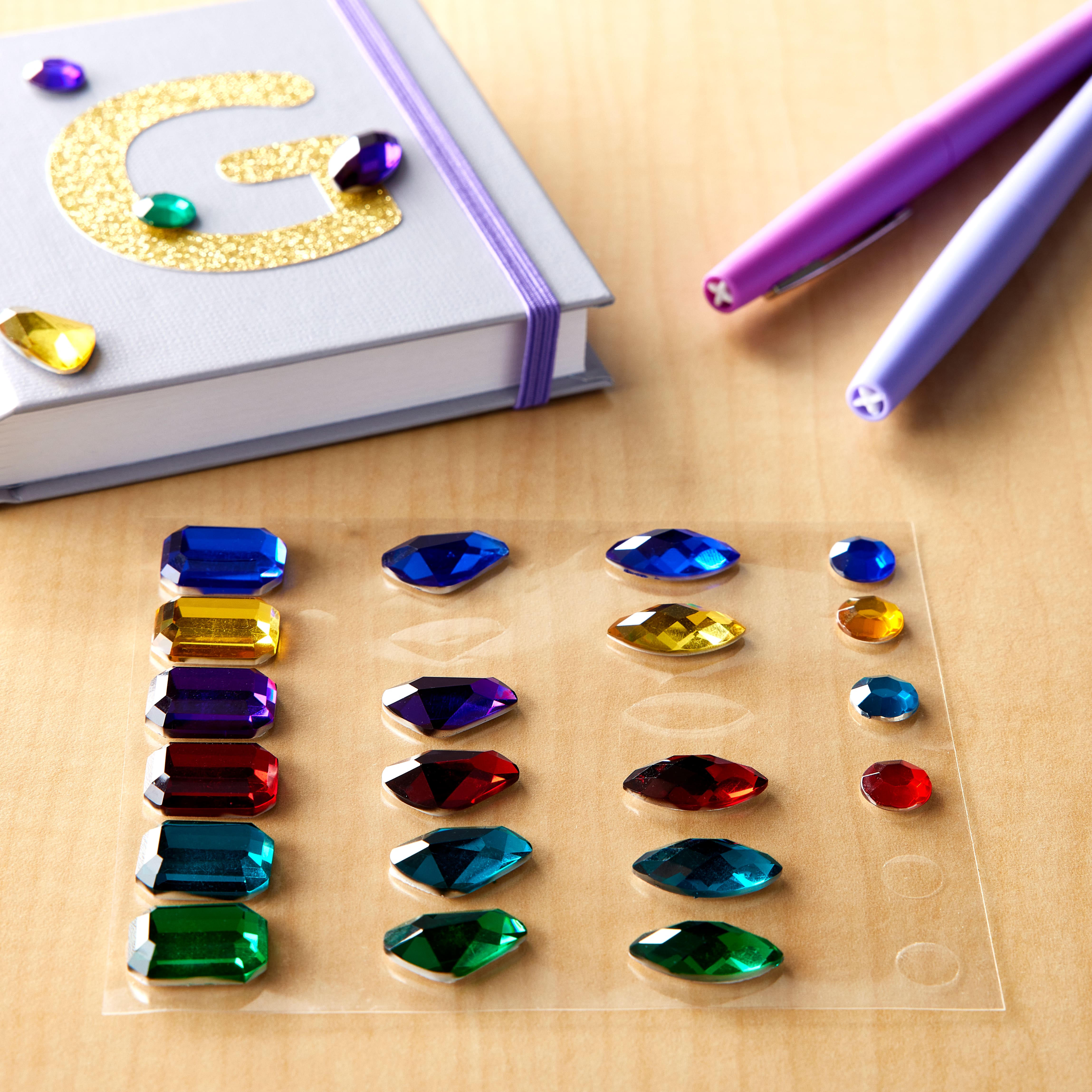 12 Pack: Jewel Bling Gemstone Stickers by Recollections&#x2122;