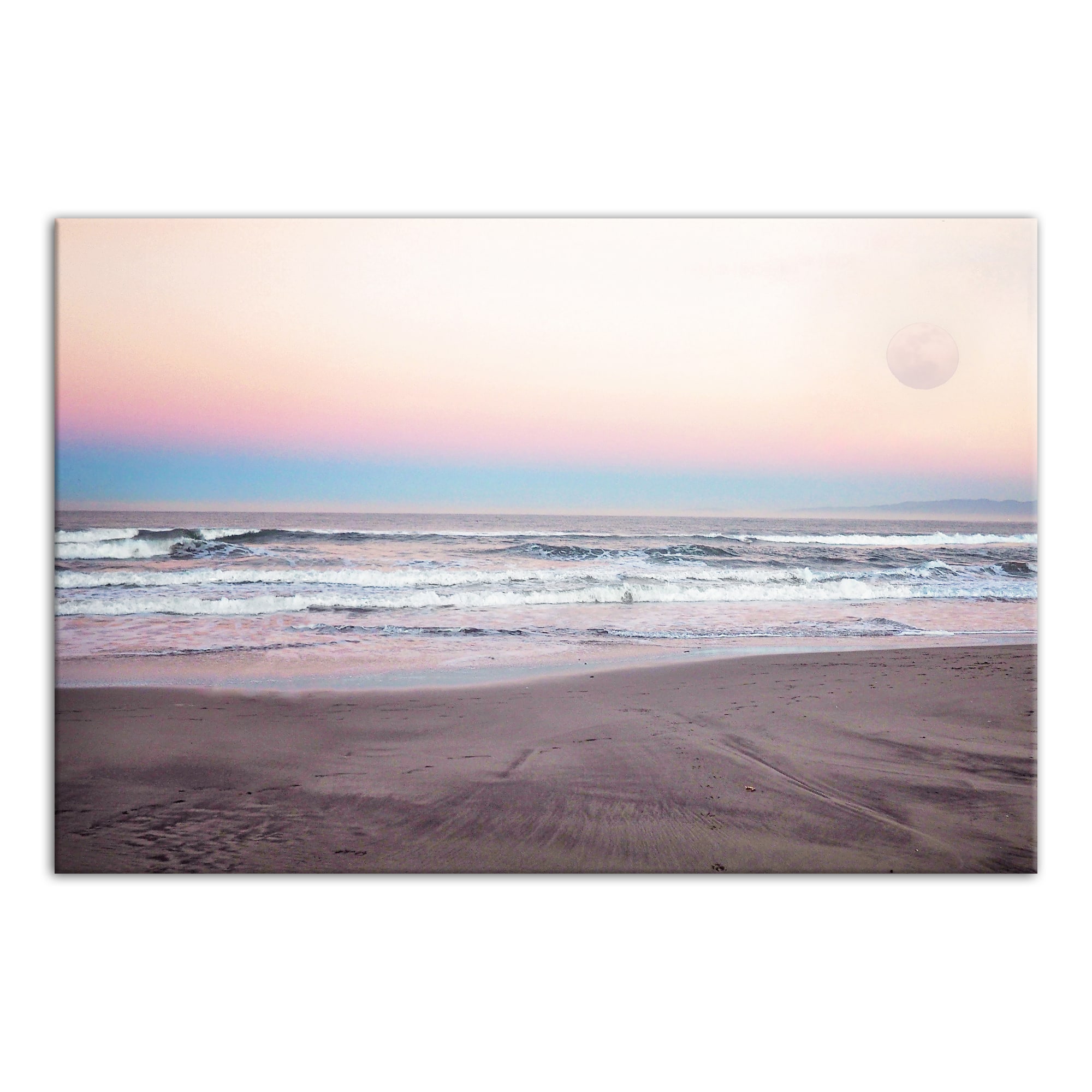 Evening Beach Canvas Wall Art